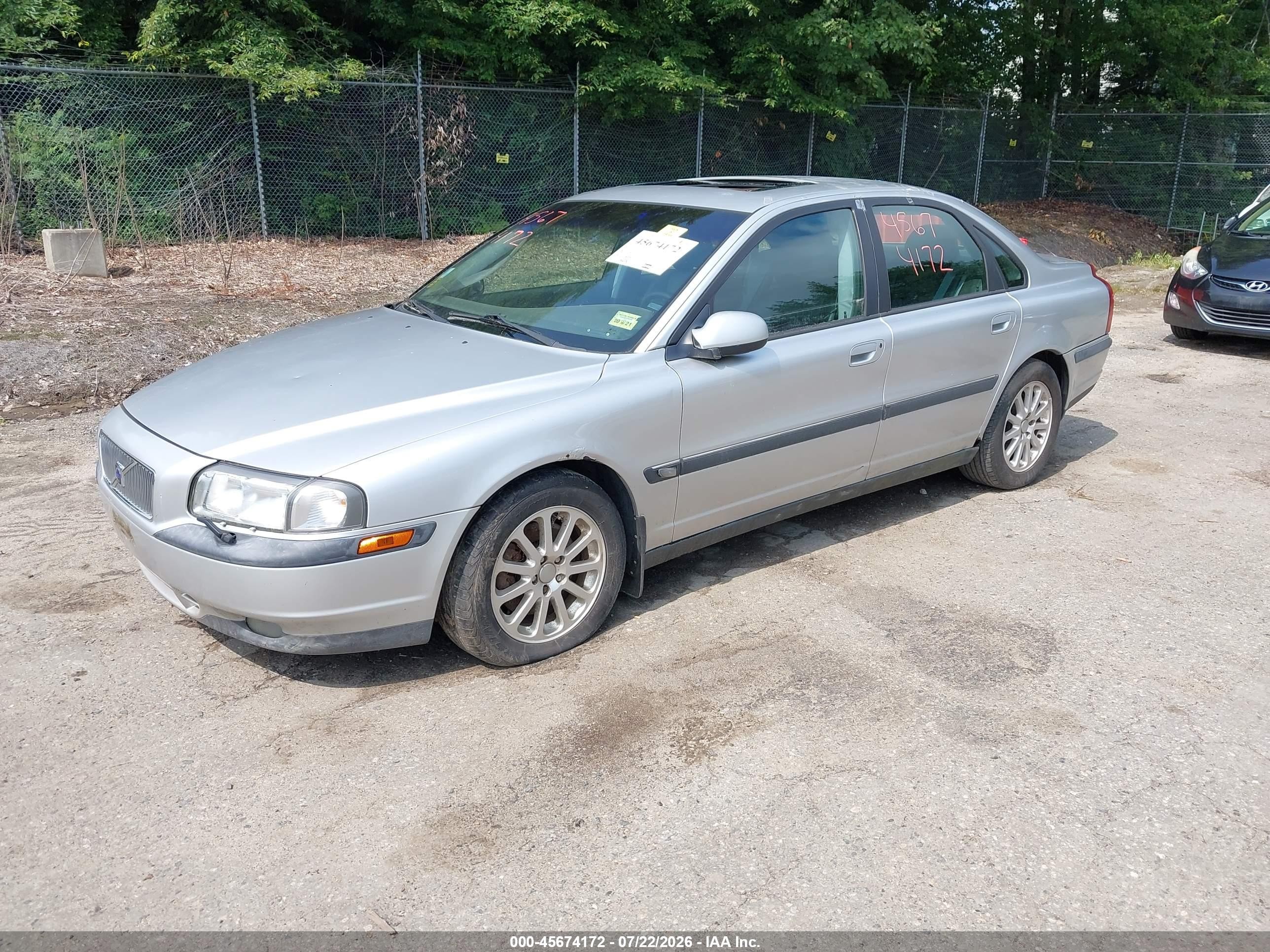 2000 Volvo S80 T-6 Silver vin: YV1TS90D2Y1082831