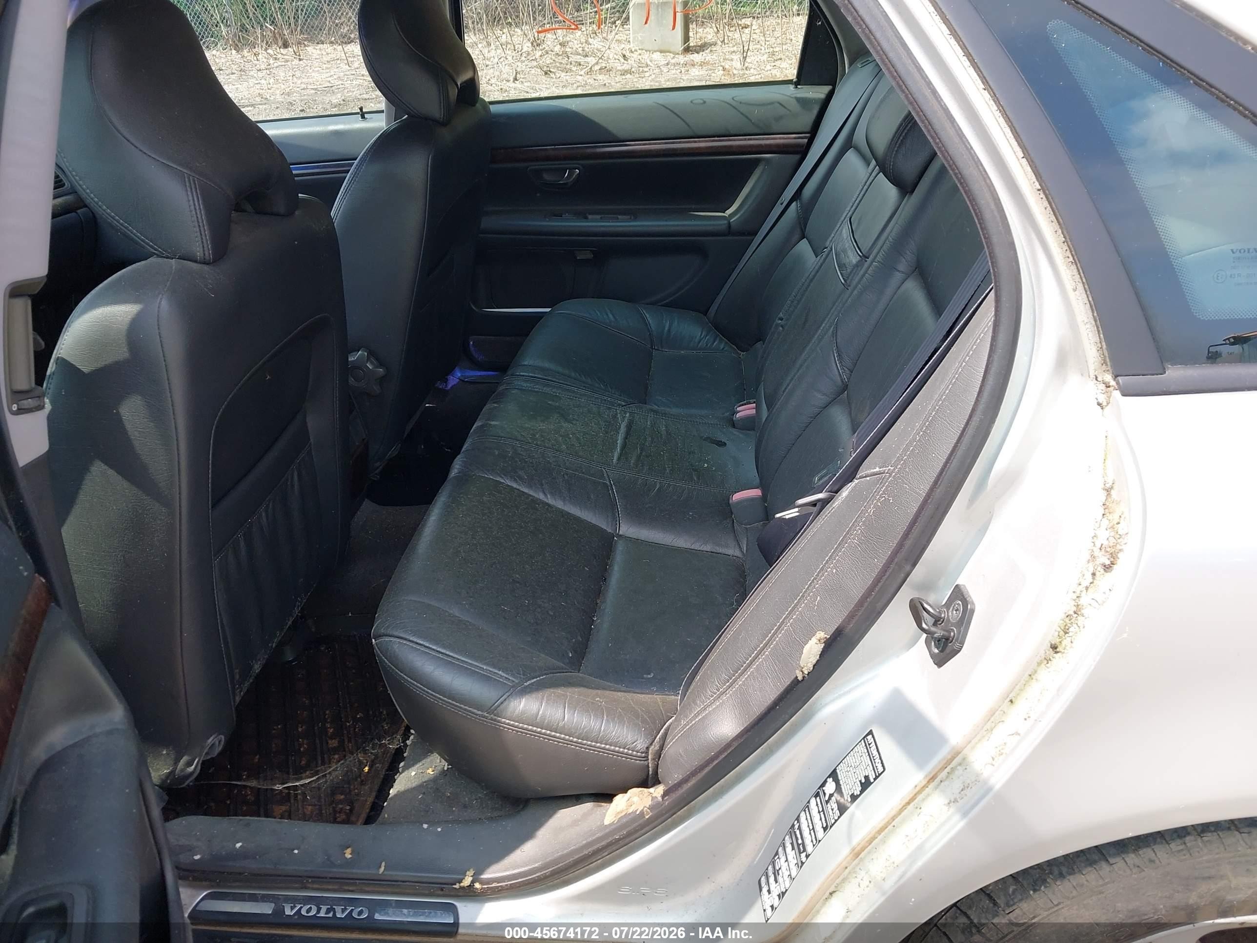 2000 Volvo S80 T-6 Silver vin: YV1TS90D2Y1082831