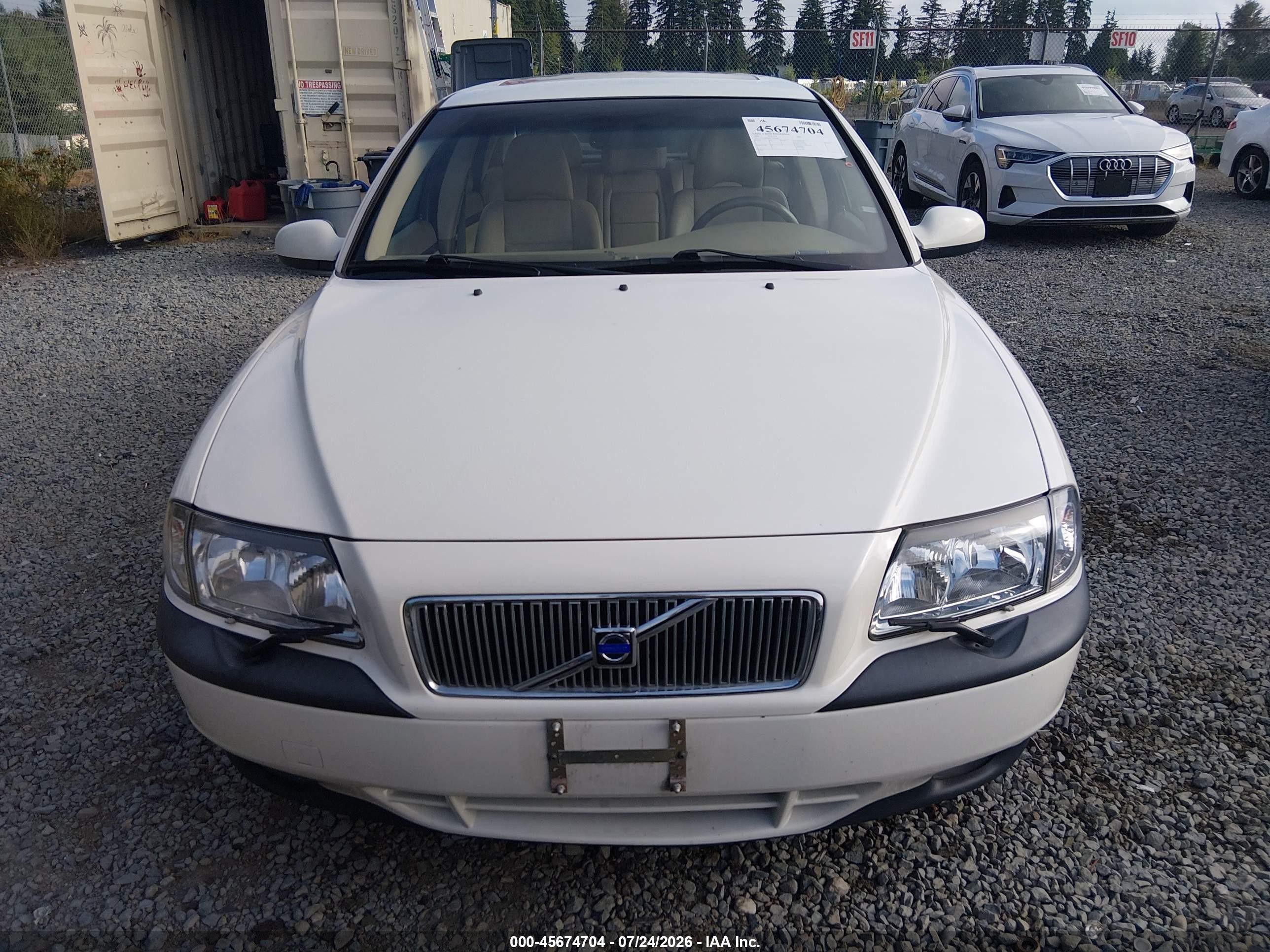 2001 Volvo S80 T6 White vin: YV1TS90D311180868