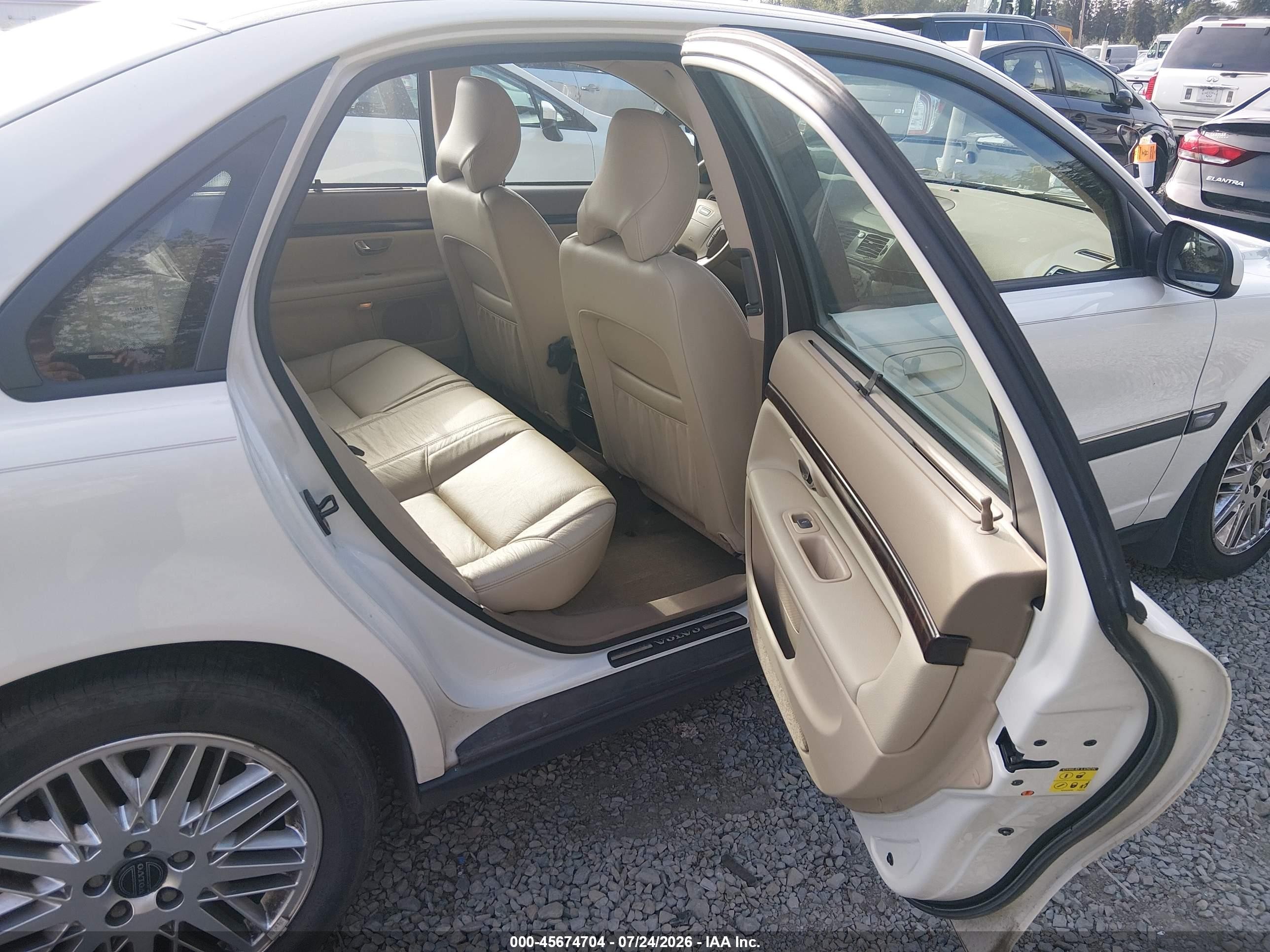 2001 Volvo S80 T6 White vin: YV1TS90D311180868