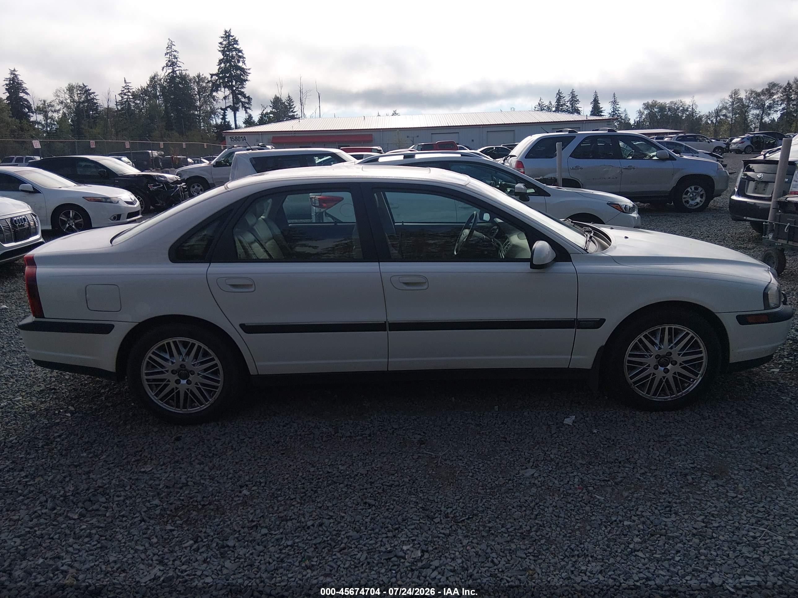2001 Volvo S80 T6 White vin: YV1TS90D311180868