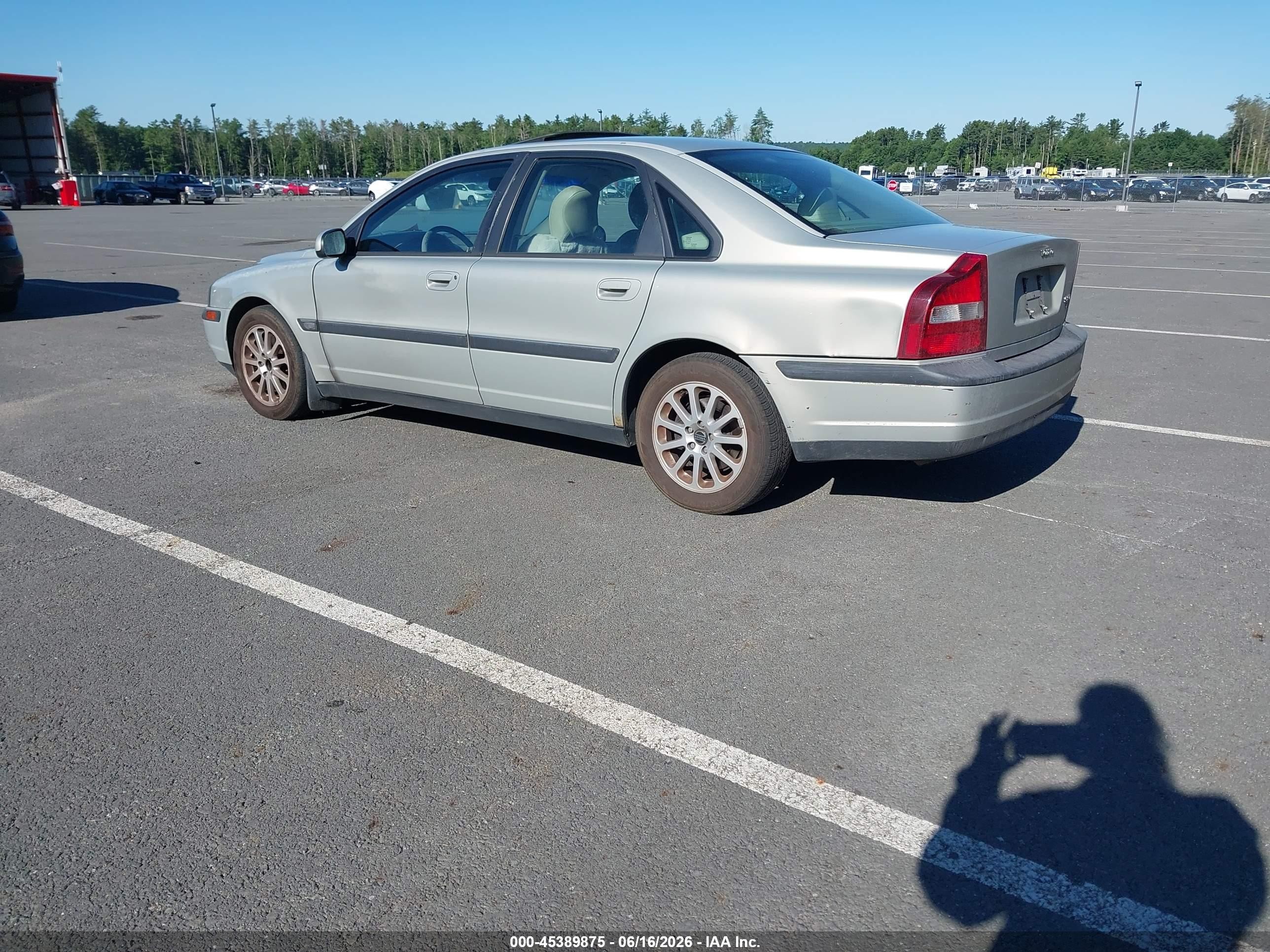 2000 Volvo S80 T-6 Silver vin: YV1TS90D9Y1084396
