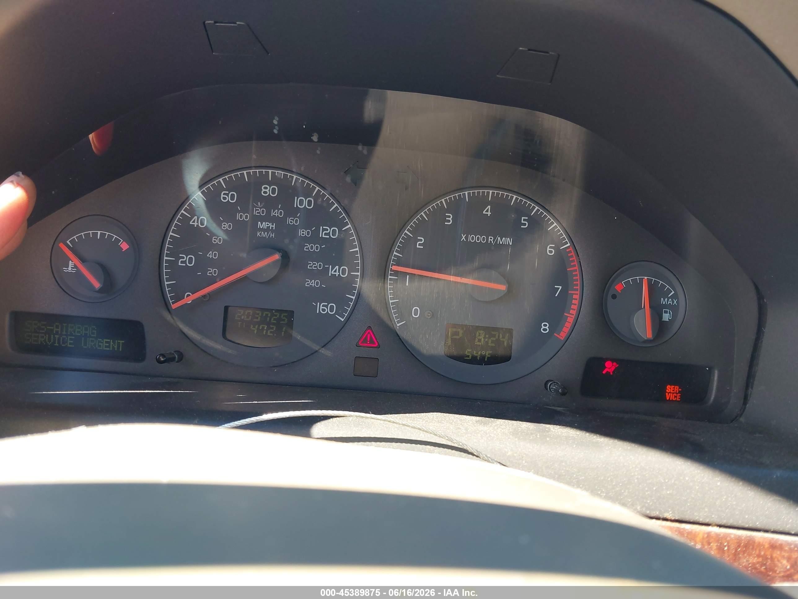 2000 Volvo S80 T-6 Silver vin: YV1TS90D9Y1084396