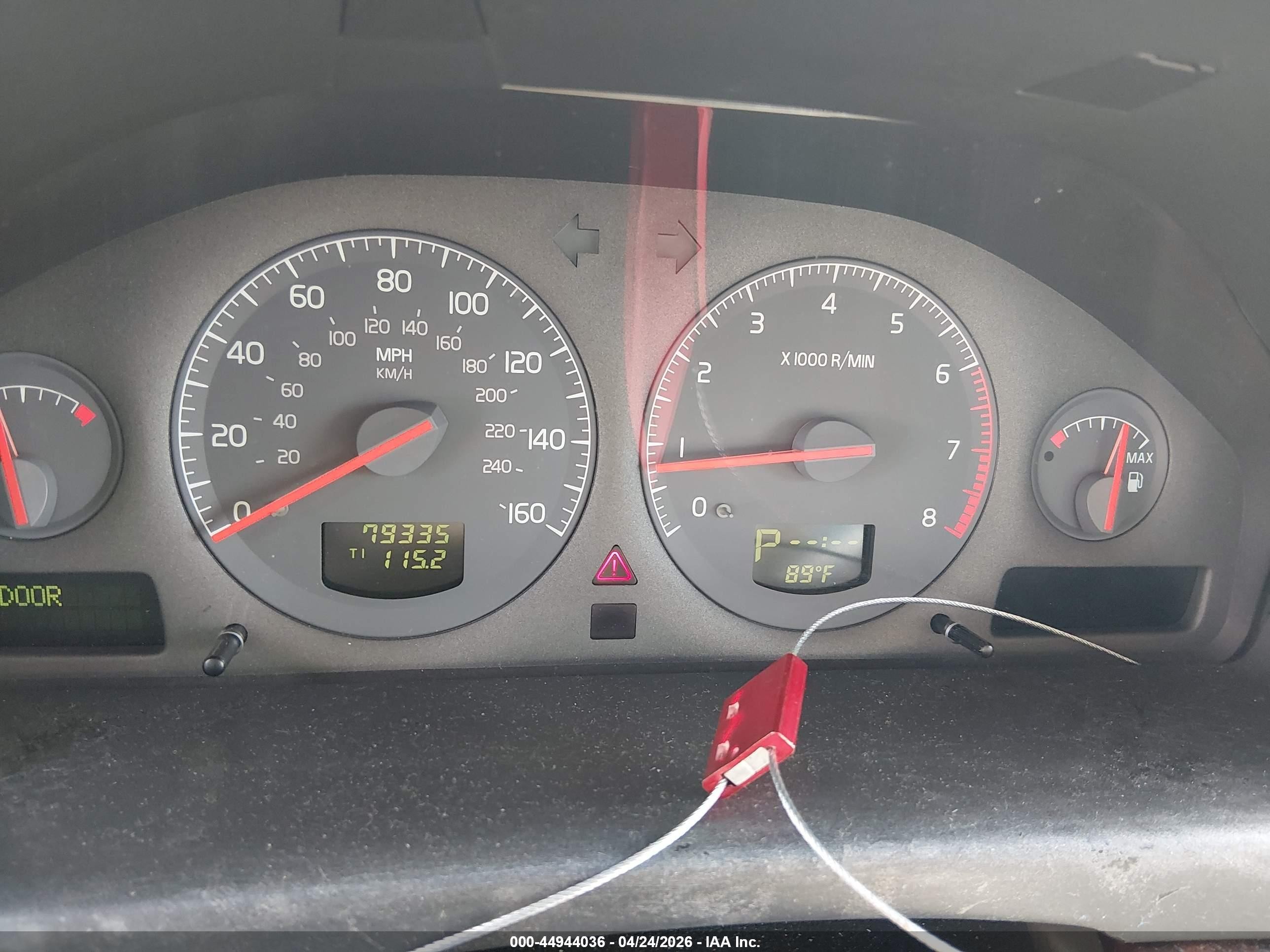 2000 Volvo S80 T-6 Серый vin: YV1TS90DXY1115591