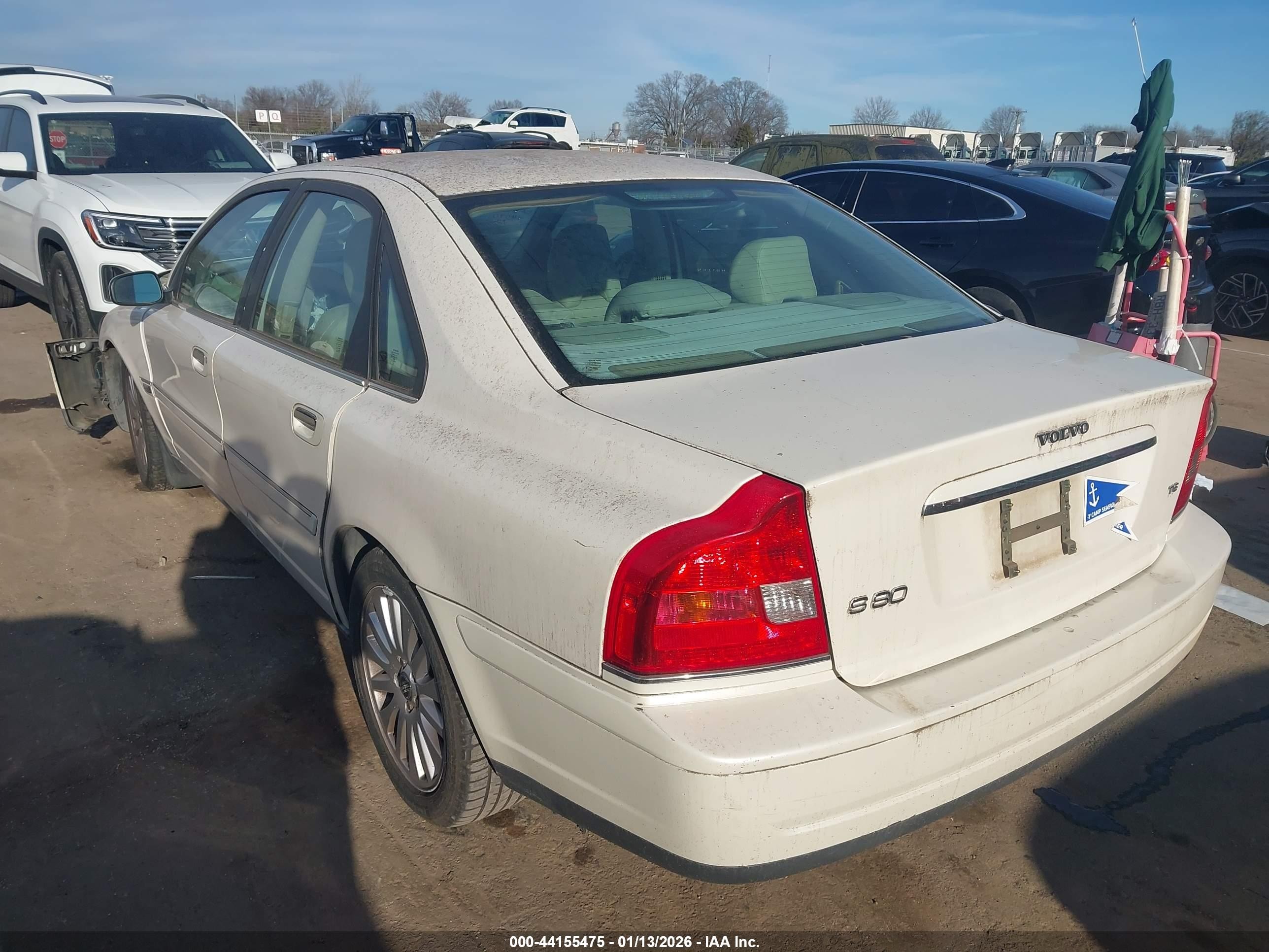 2005 Volvo S80 T6 White vin: YV1TS911051411090