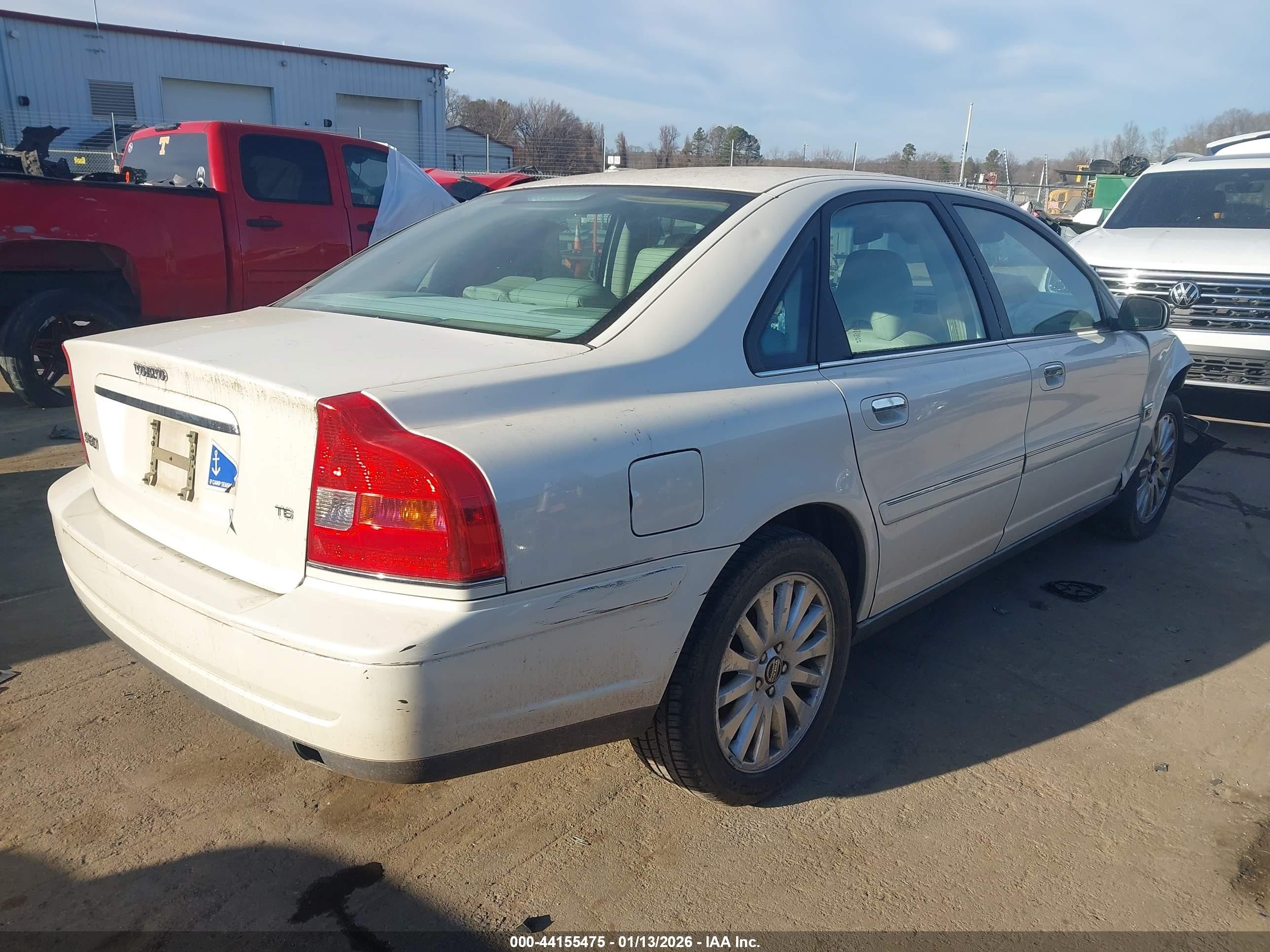 2005 Volvo S80 T6 White vin: YV1TS911051411090