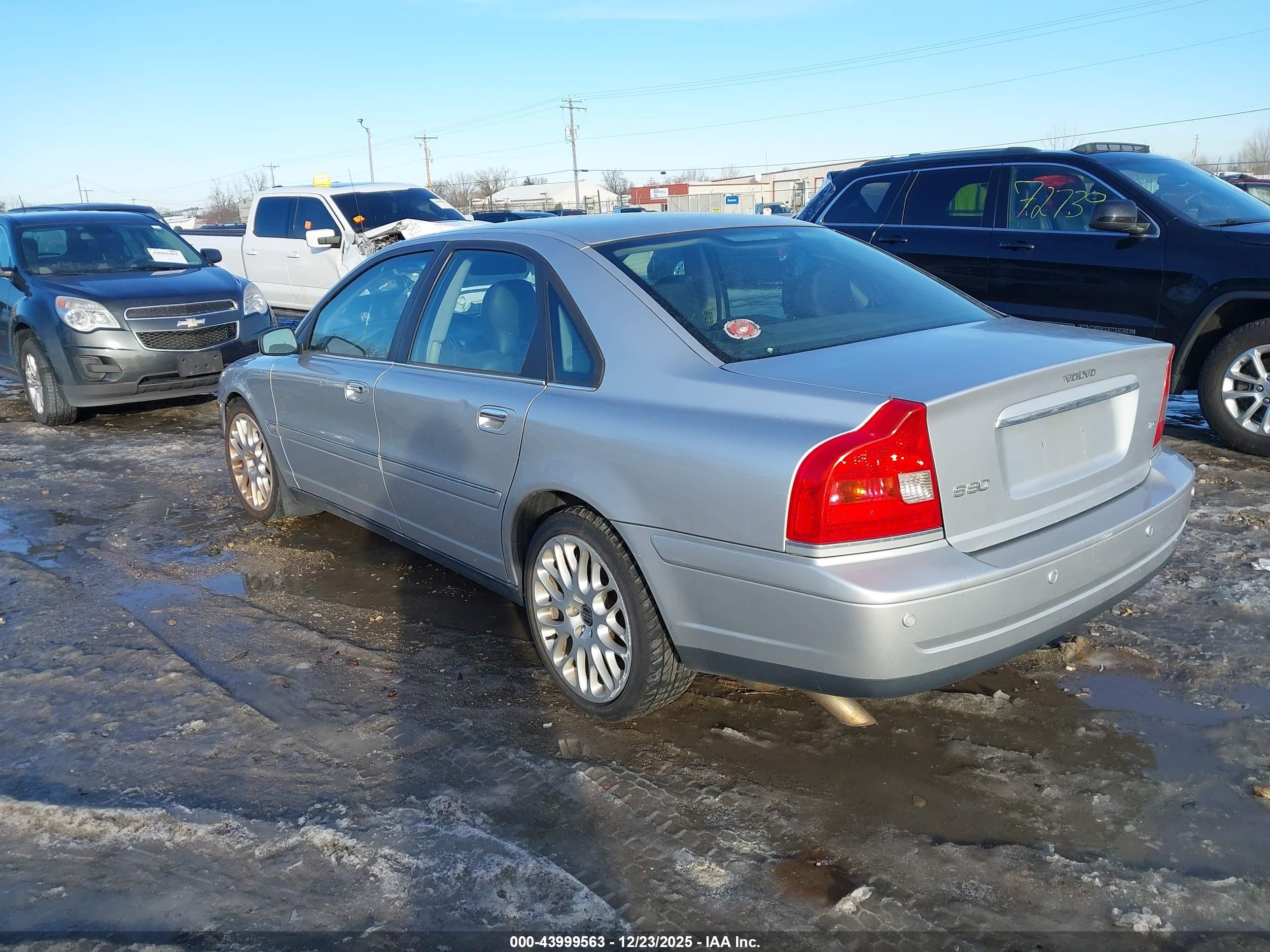 2005 Volvo S80 T6 Silver vin: YV1TS911751402709
