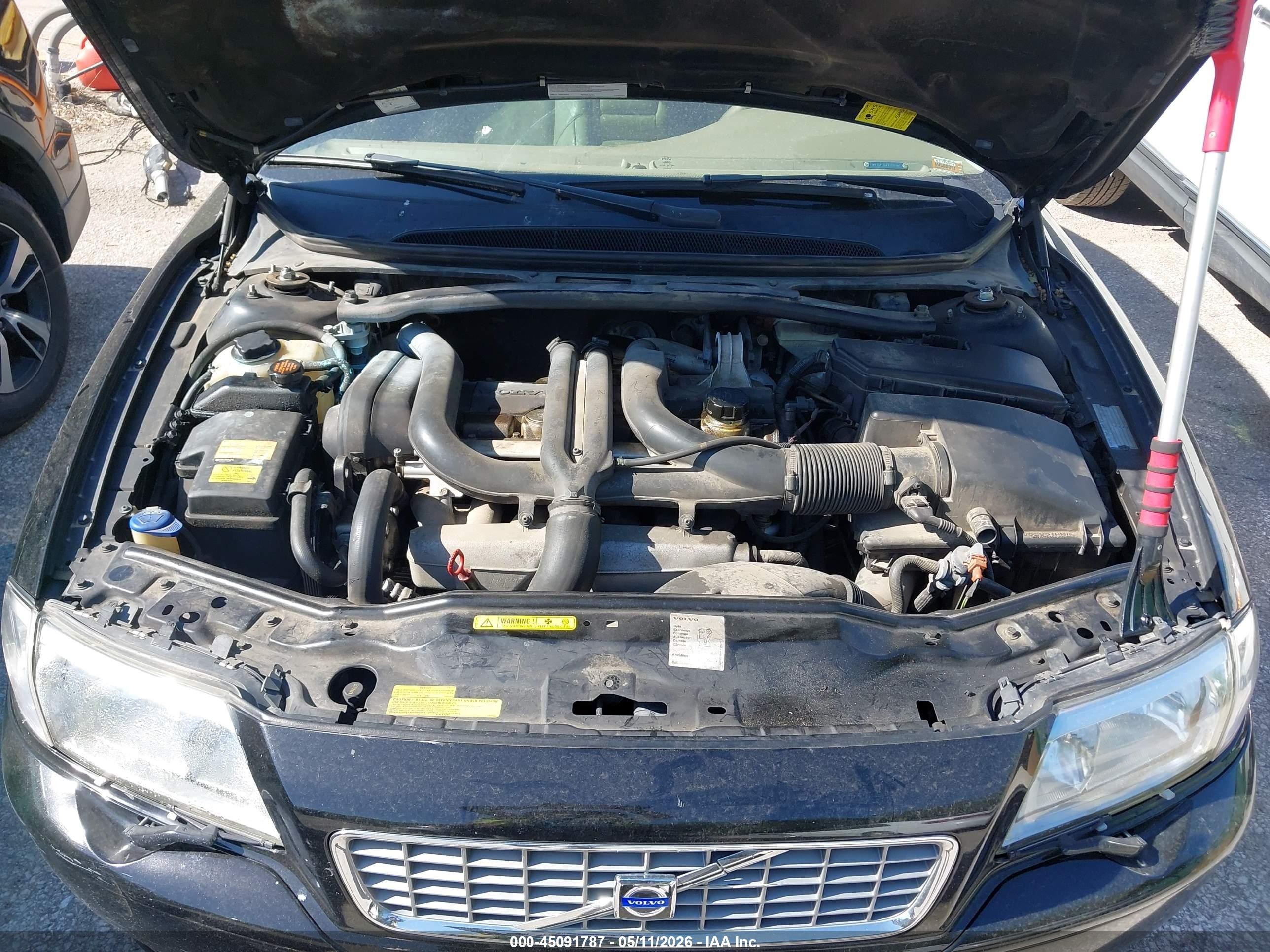 2004 Volvo S80 2.9/t6 Black vin: YV1TS91Z641339994