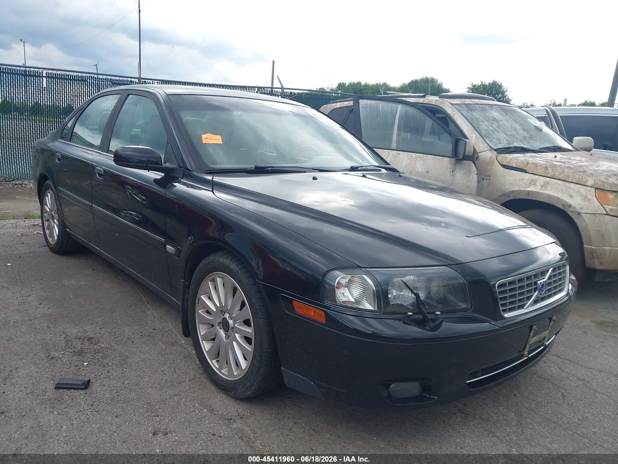2004 Volvo S80 2.9/t6 Black vin: YV1TS91ZX41348777