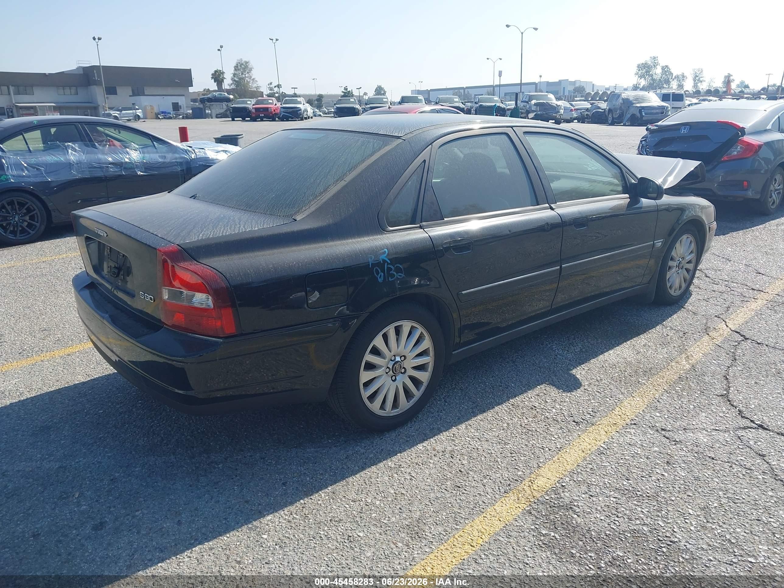 2003 Volvo S80 2.9 Black vin: YV1TS92D031314980
