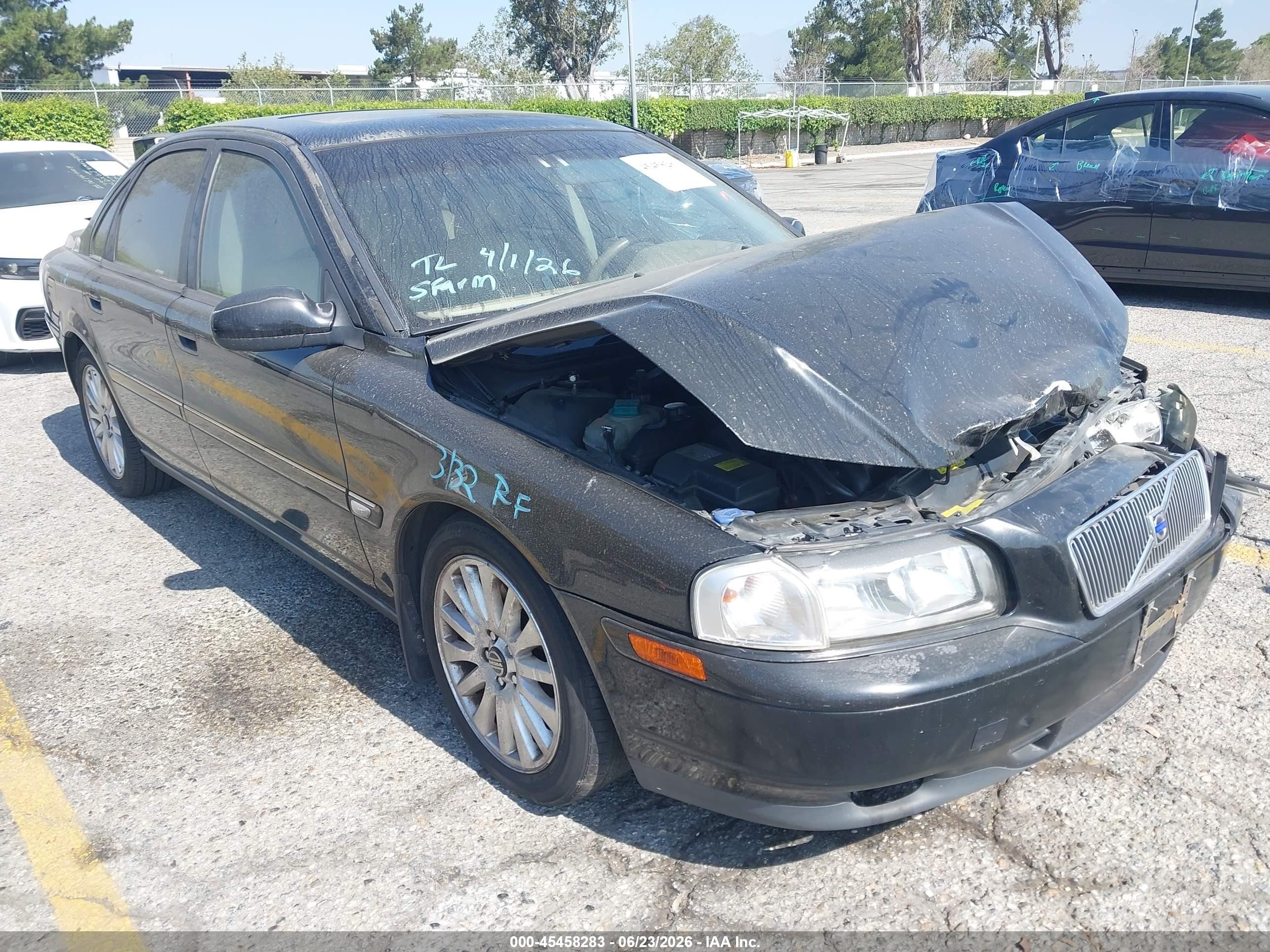 2003 Volvo S80 2.9 Black vin: YV1TS92D031314980