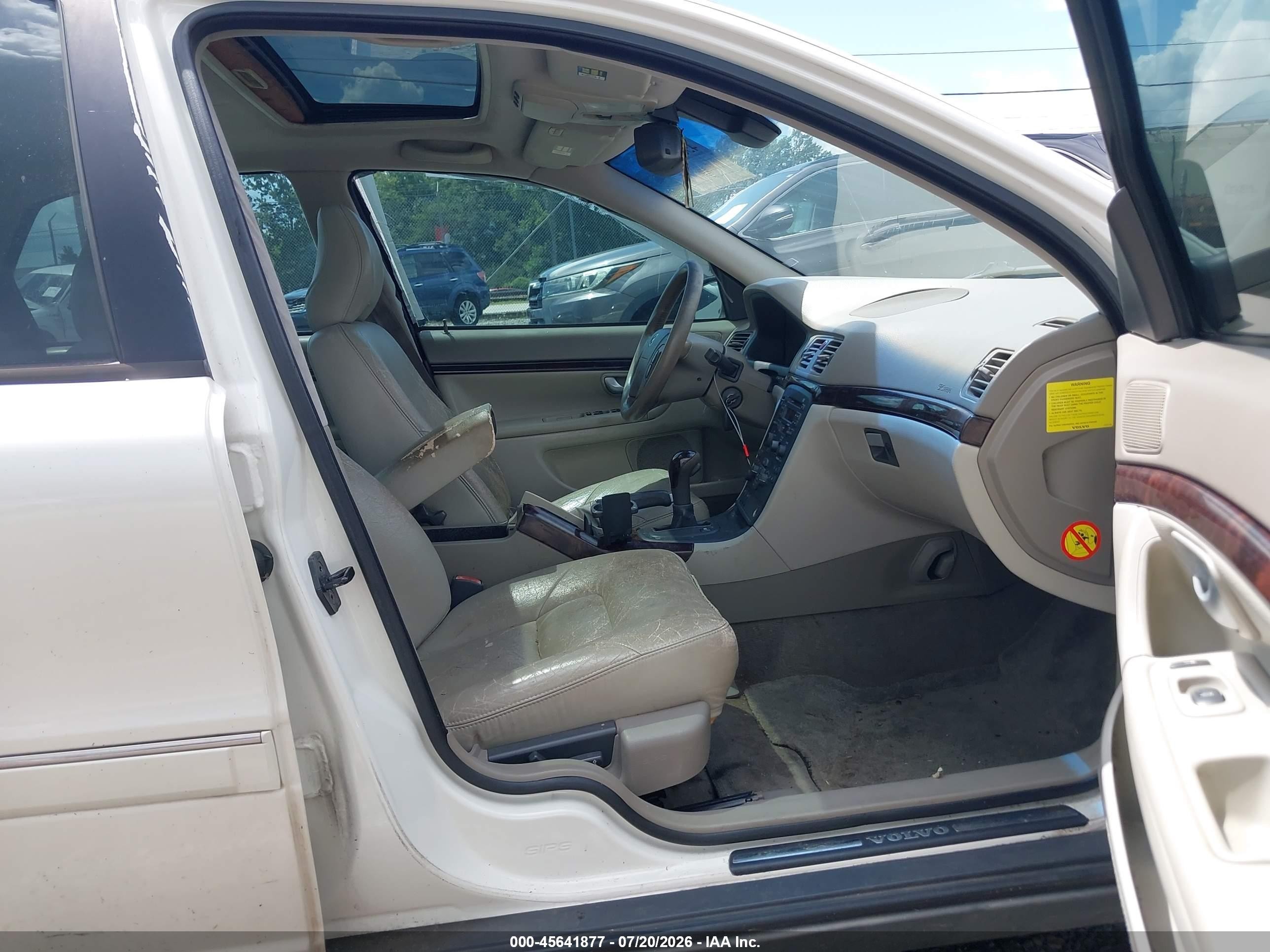 2003 Volvo S80 2.9l Белый vin: YV1TS92D331312897