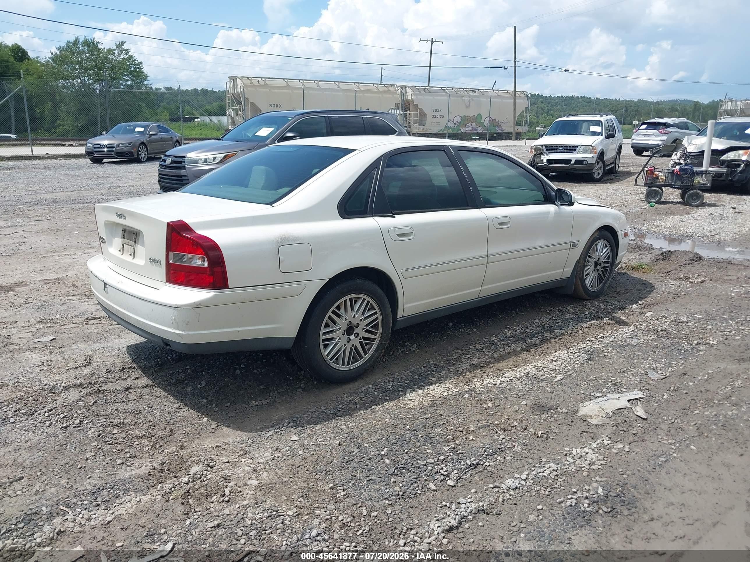 2003 Volvo S80 2.9l Белый vin: YV1TS92D331312897