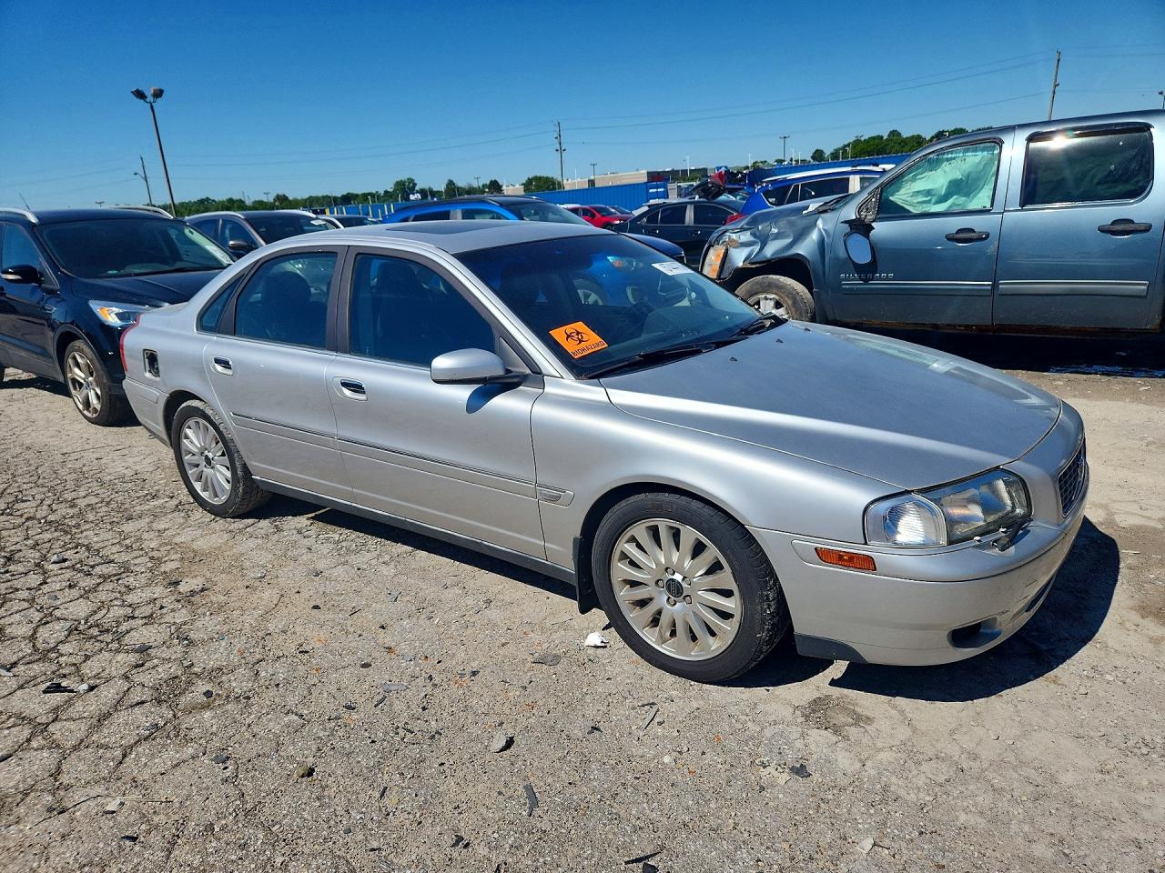 2004 Volvo S80 Silver vin: YV1TS92D341337638