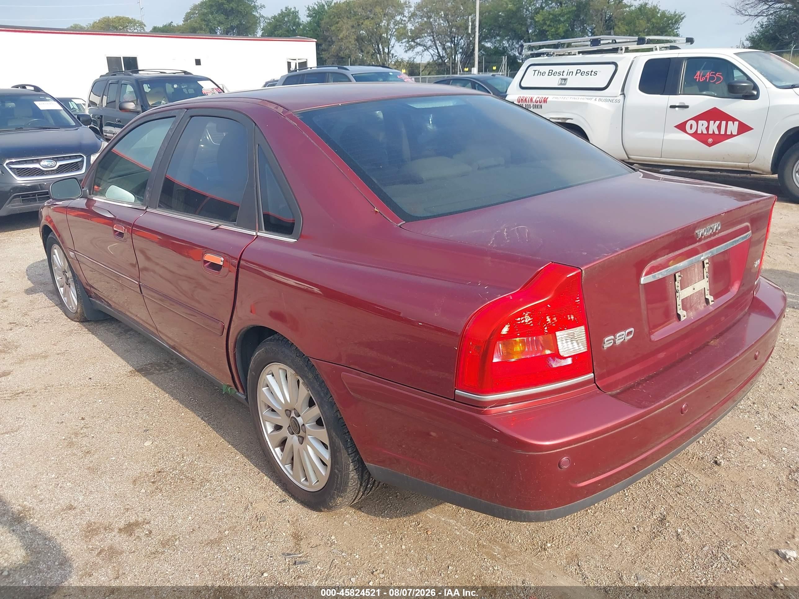 2004 Volvo S80 2.9 Red vin: YV1TS92D341362104