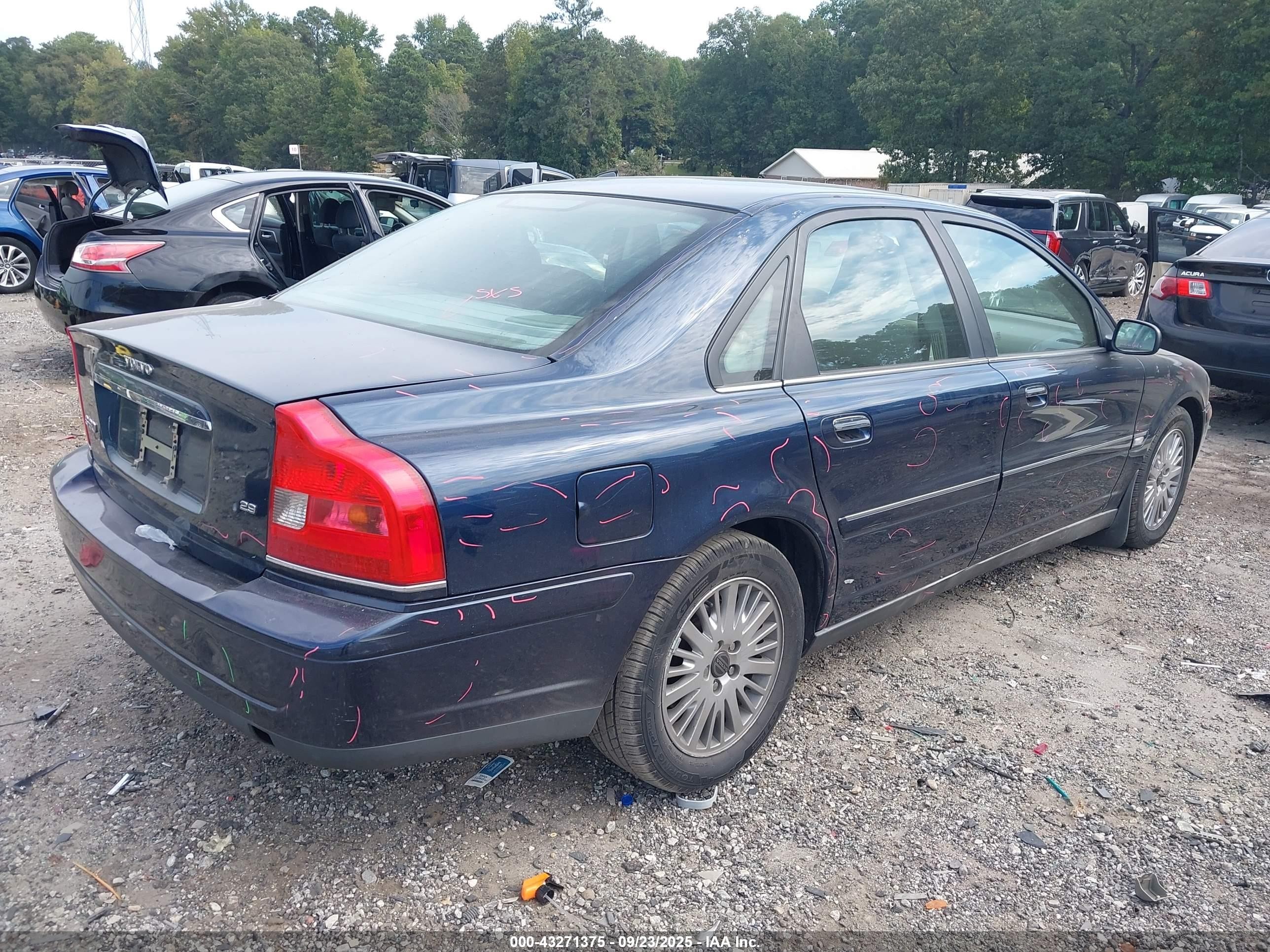 2004 Volvo S80 2.9 Dark Blue vin: YV1TS92DX41358406