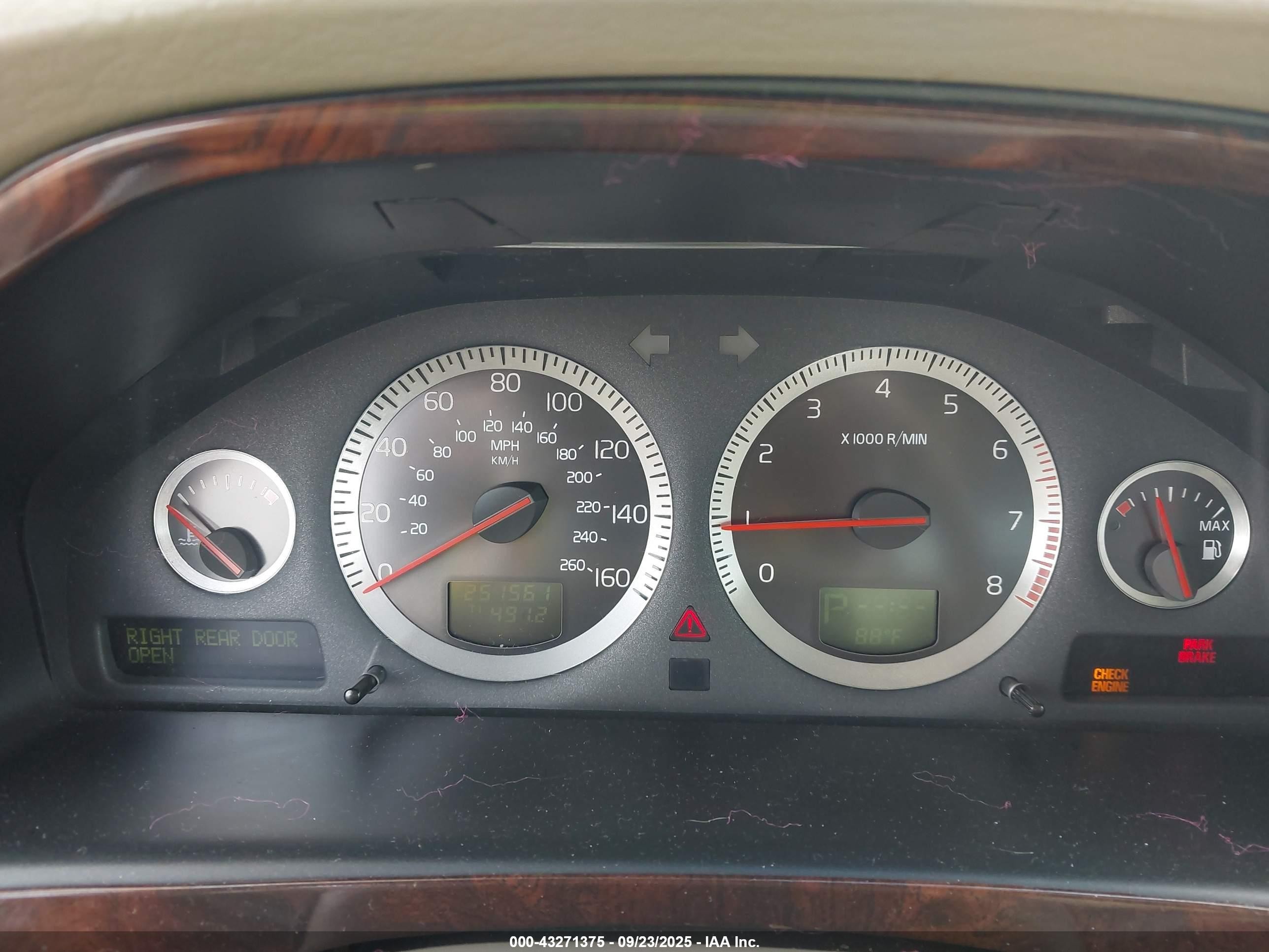 2004 Volvo S80 2.9 Dark Blue vin: YV1TS92DX41358406