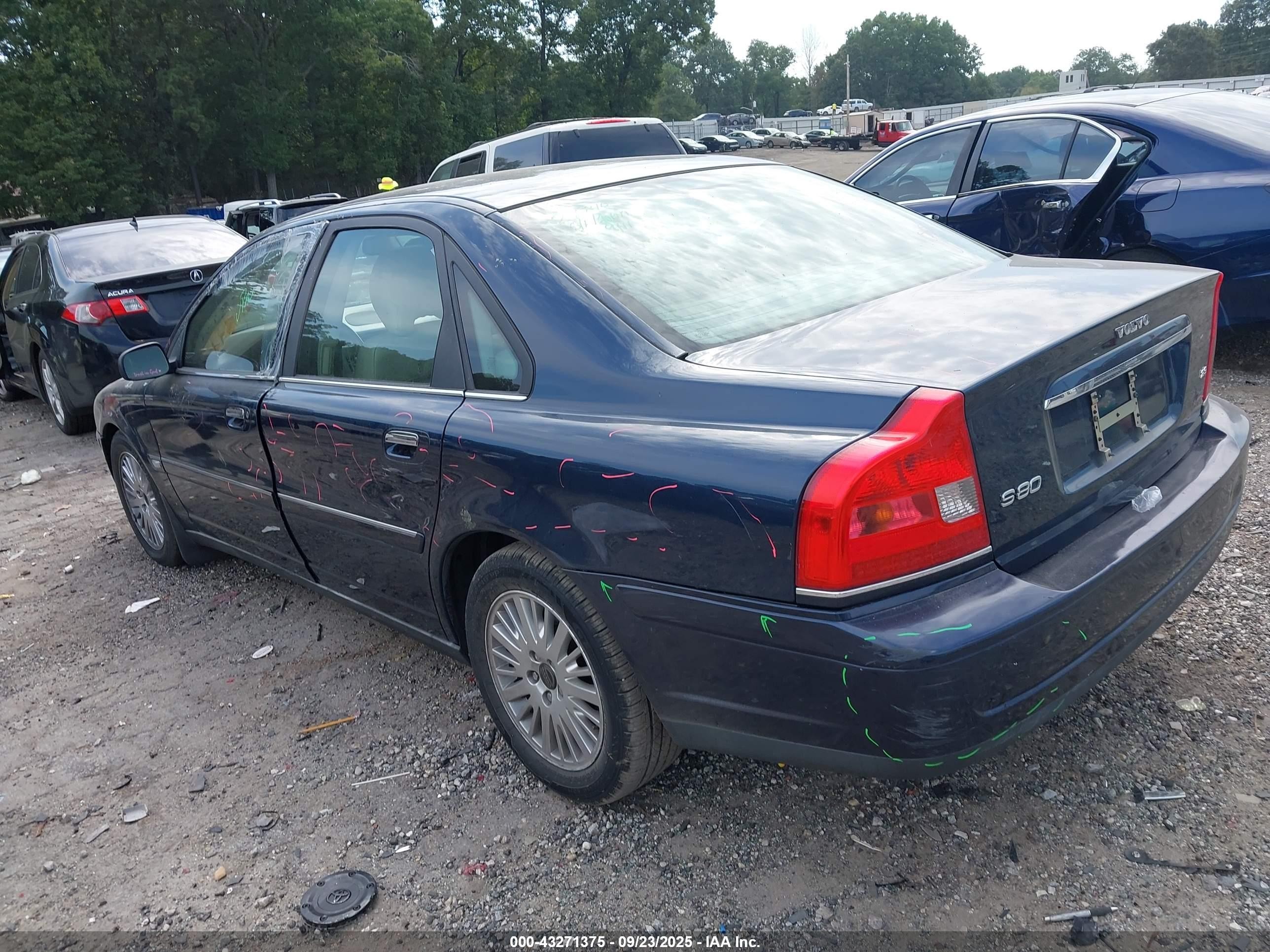 2004 Volvo S80 2.9 Dark Blue vin: YV1TS92DX41358406