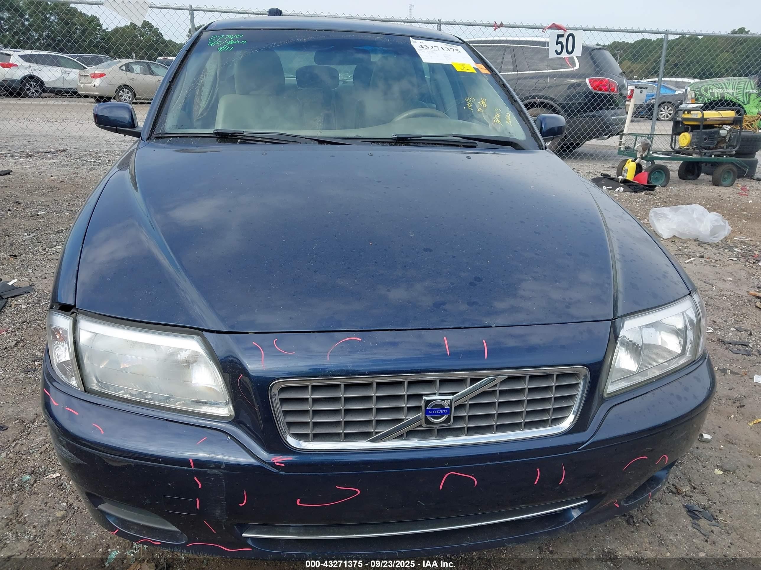 2004 Volvo S80 2.9 Dark Blue vin: YV1TS92DX41358406