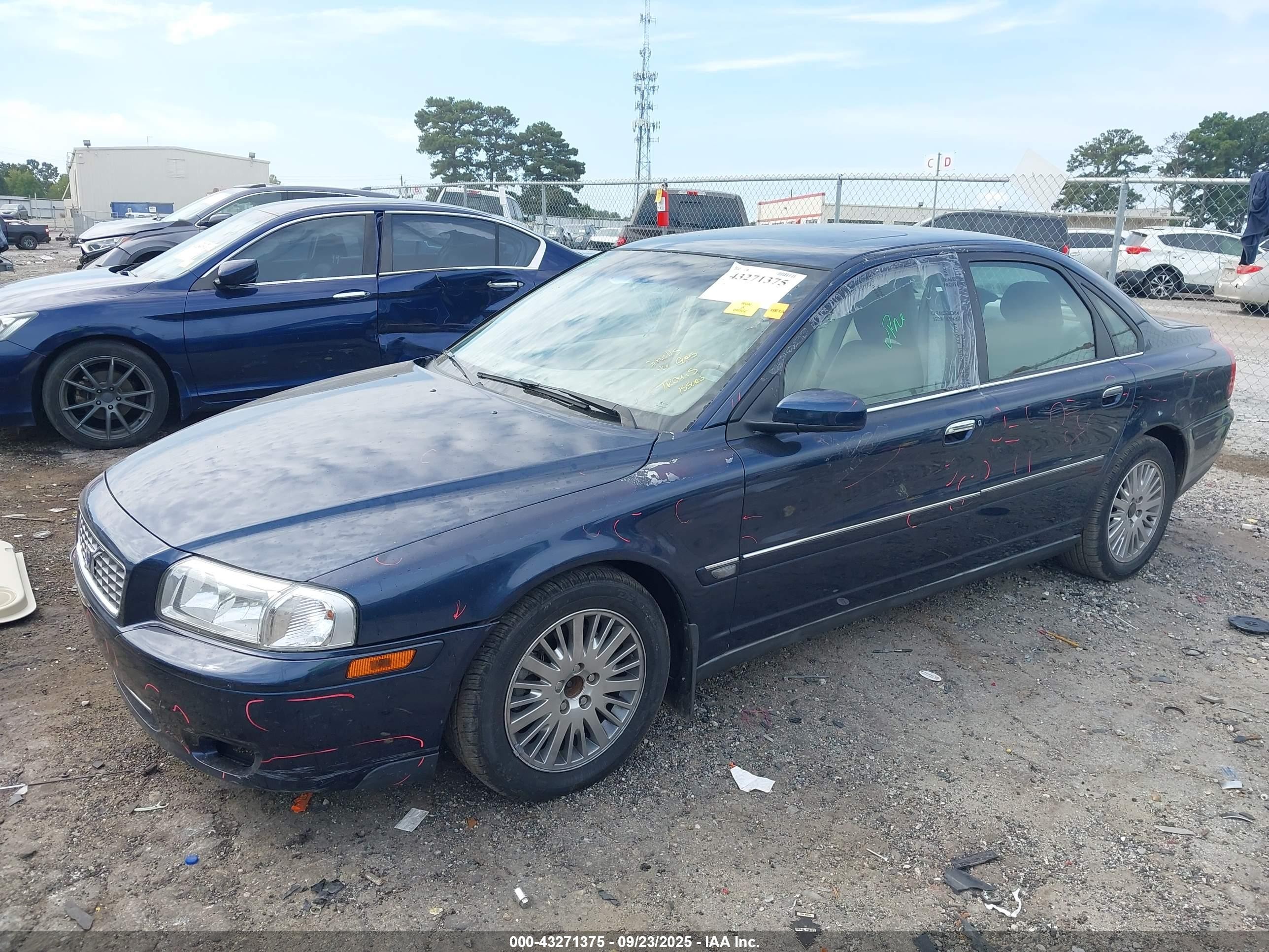 2004 Volvo S80 2.9 Dark Blue vin: YV1TS92DX41358406