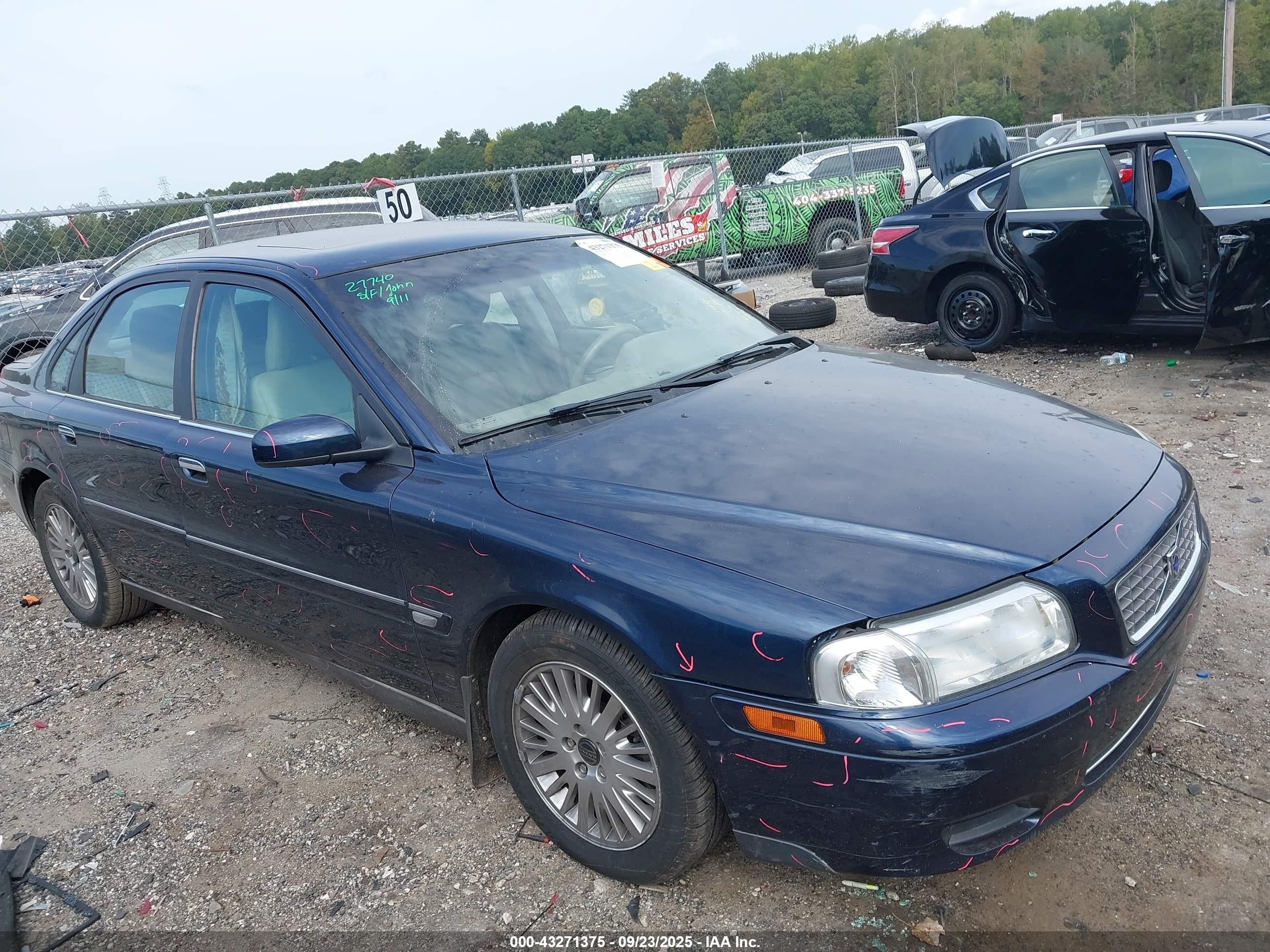 2004 Volvo S80 2.9 Dark Blue vin: YV1TS92DX41358406