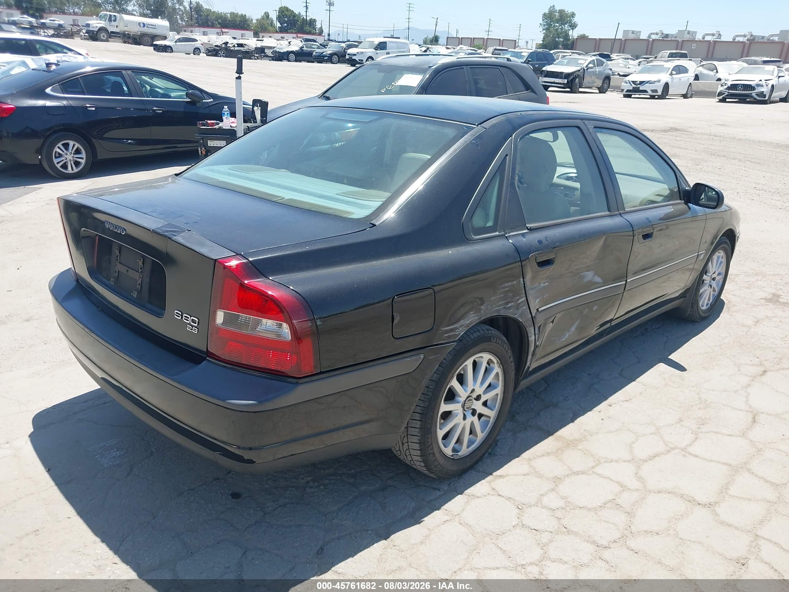 2000 Volvo S80 2.9 Black vin: YV1TS94D6Y1083426