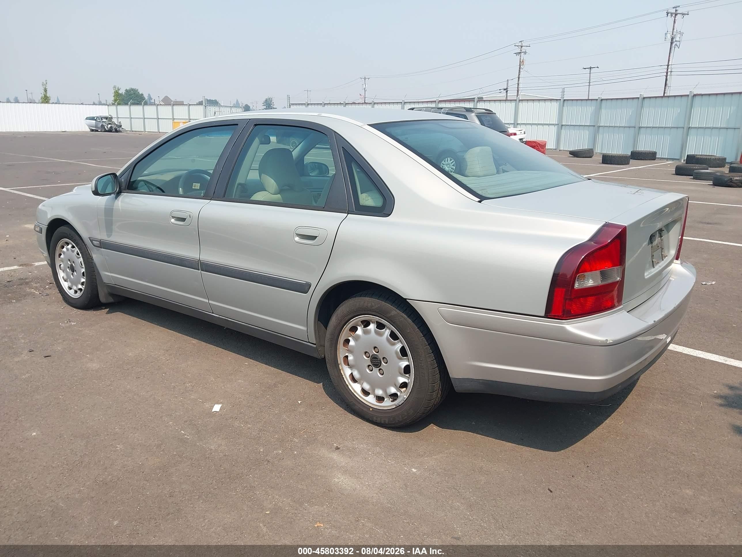 1999 Volvo S80 2.9 Silver vin: YV1TS97D7X1022726
