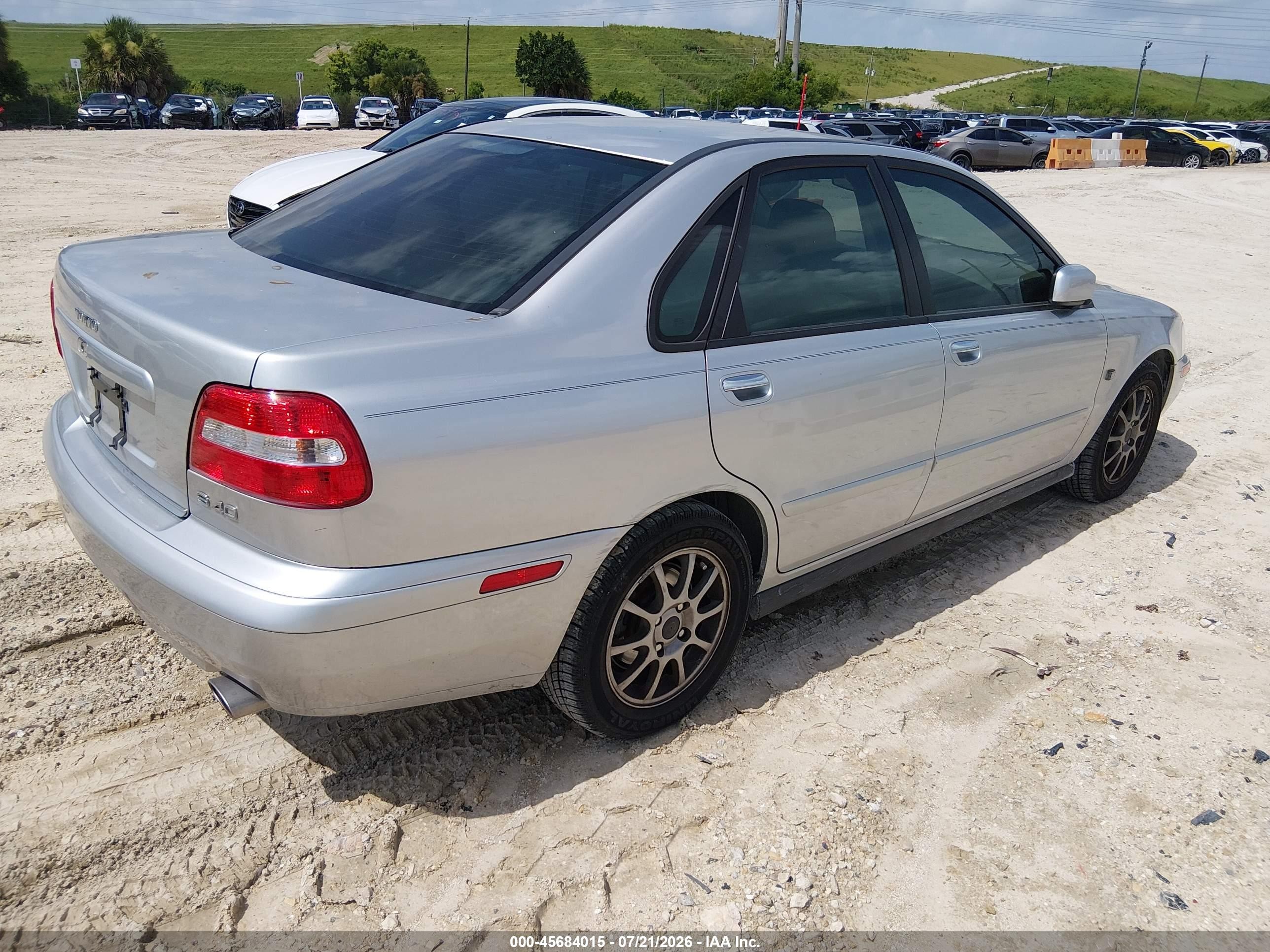 2003 Volvo S40 A Silver vin: YV1VS27503F969810