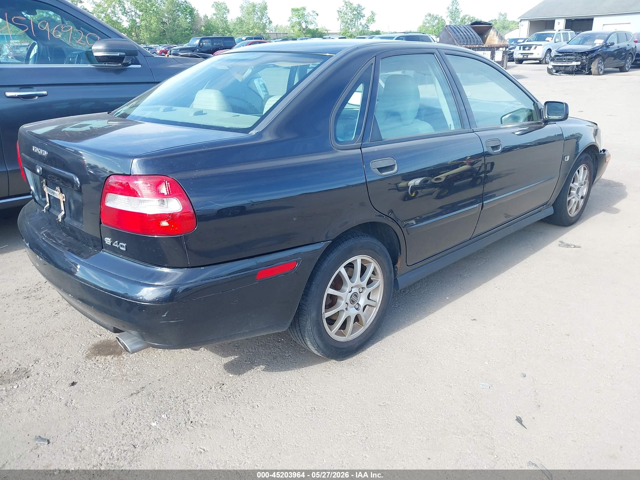 2004 Volvo S40 A/lse Black vin: YV1VS27534F075611