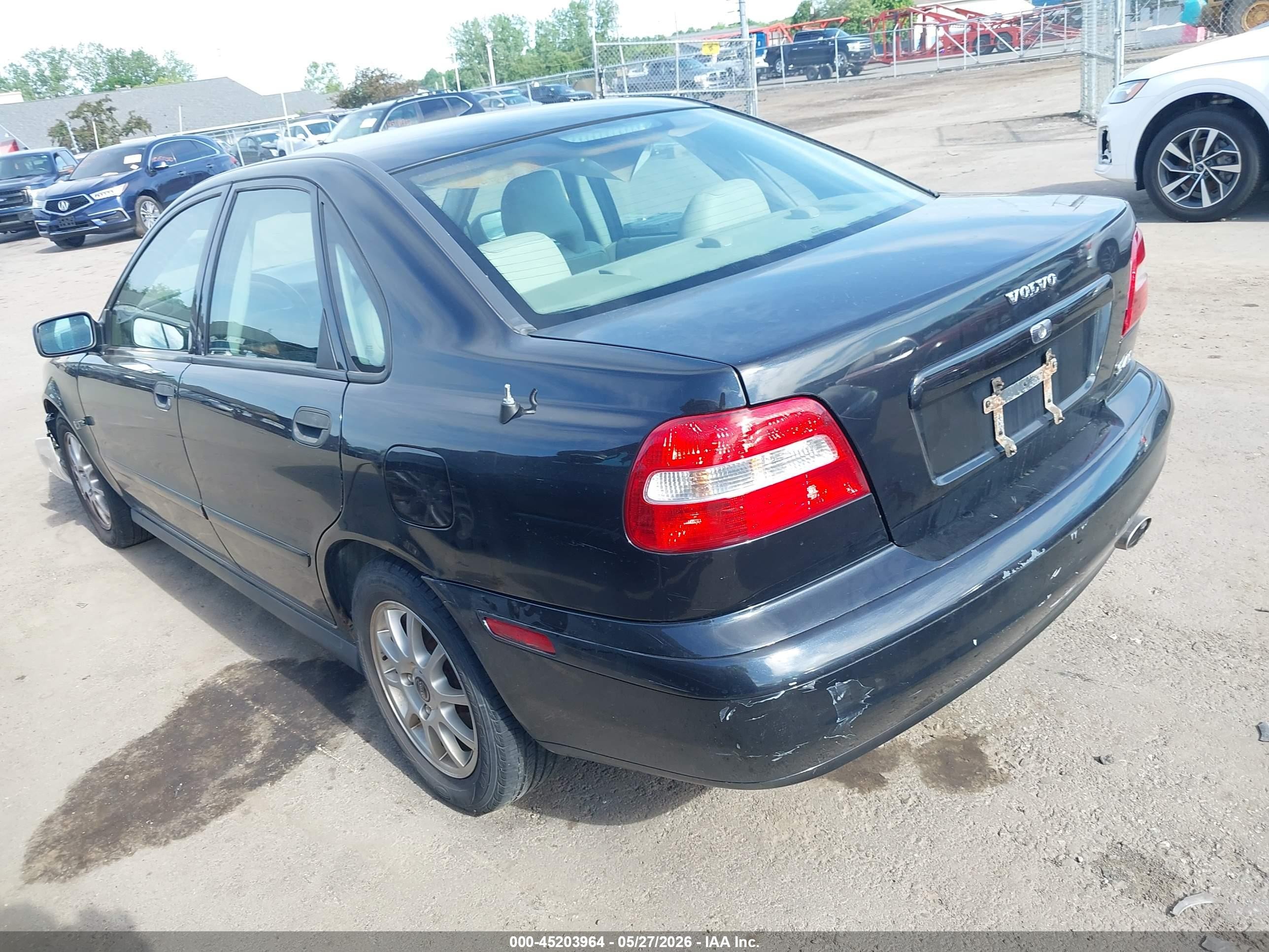 2004 Volvo S40 A/lse Black vin: YV1VS27534F075611