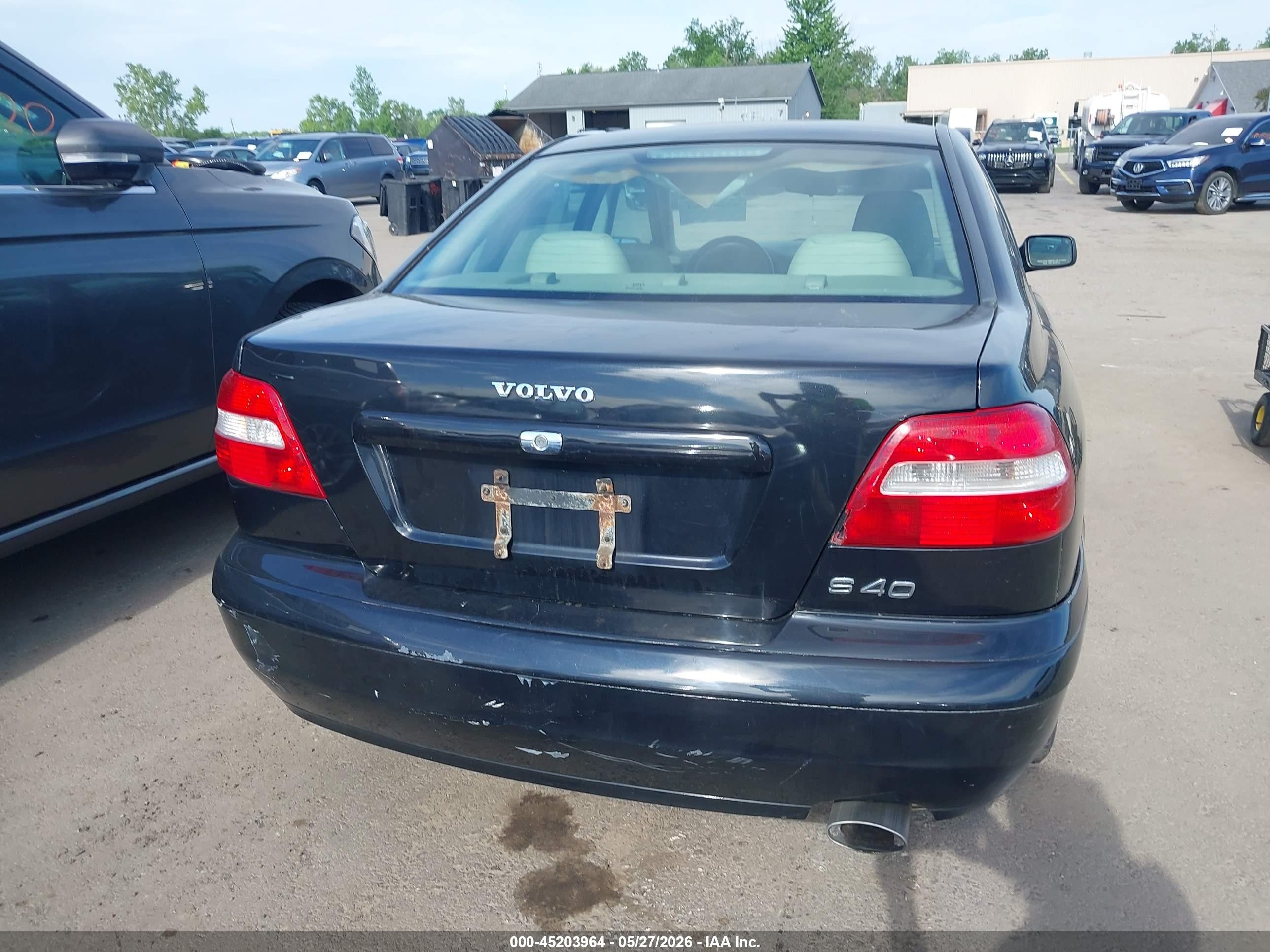2004 Volvo S40 A/lse Black vin: YV1VS27534F075611