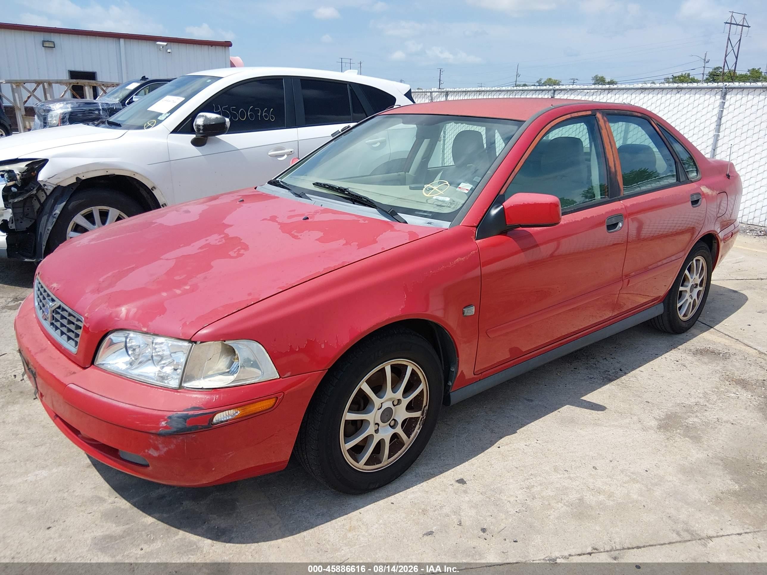 2004 Volvo S40 A/lse Red vin: YV1VS27554F065405