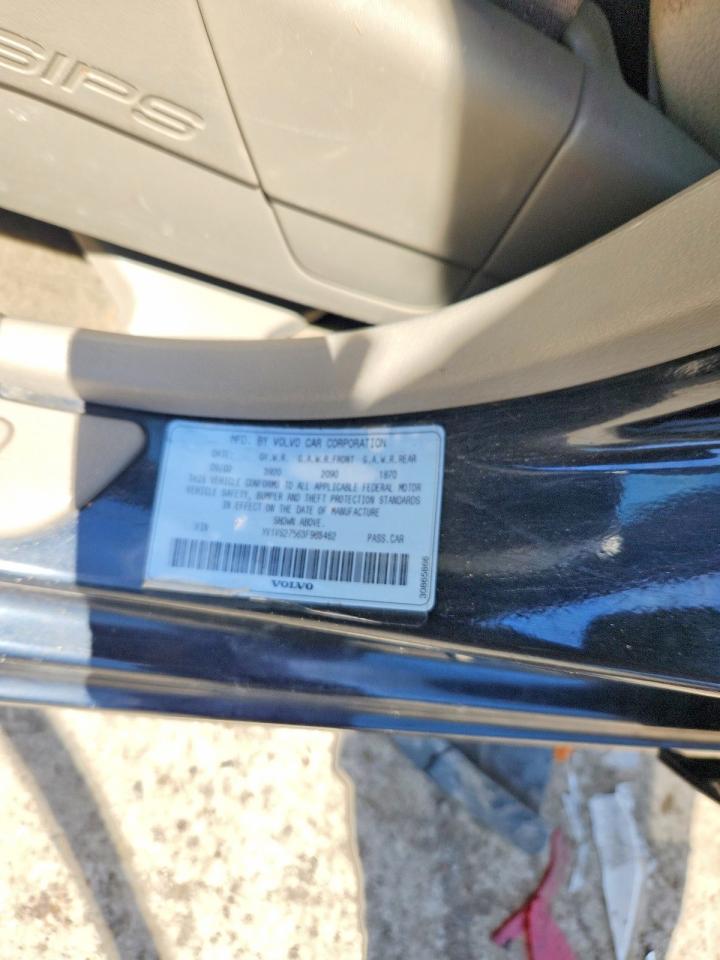 2003 Volvo S40 1.9t Black vin: YV1VS27563F963462