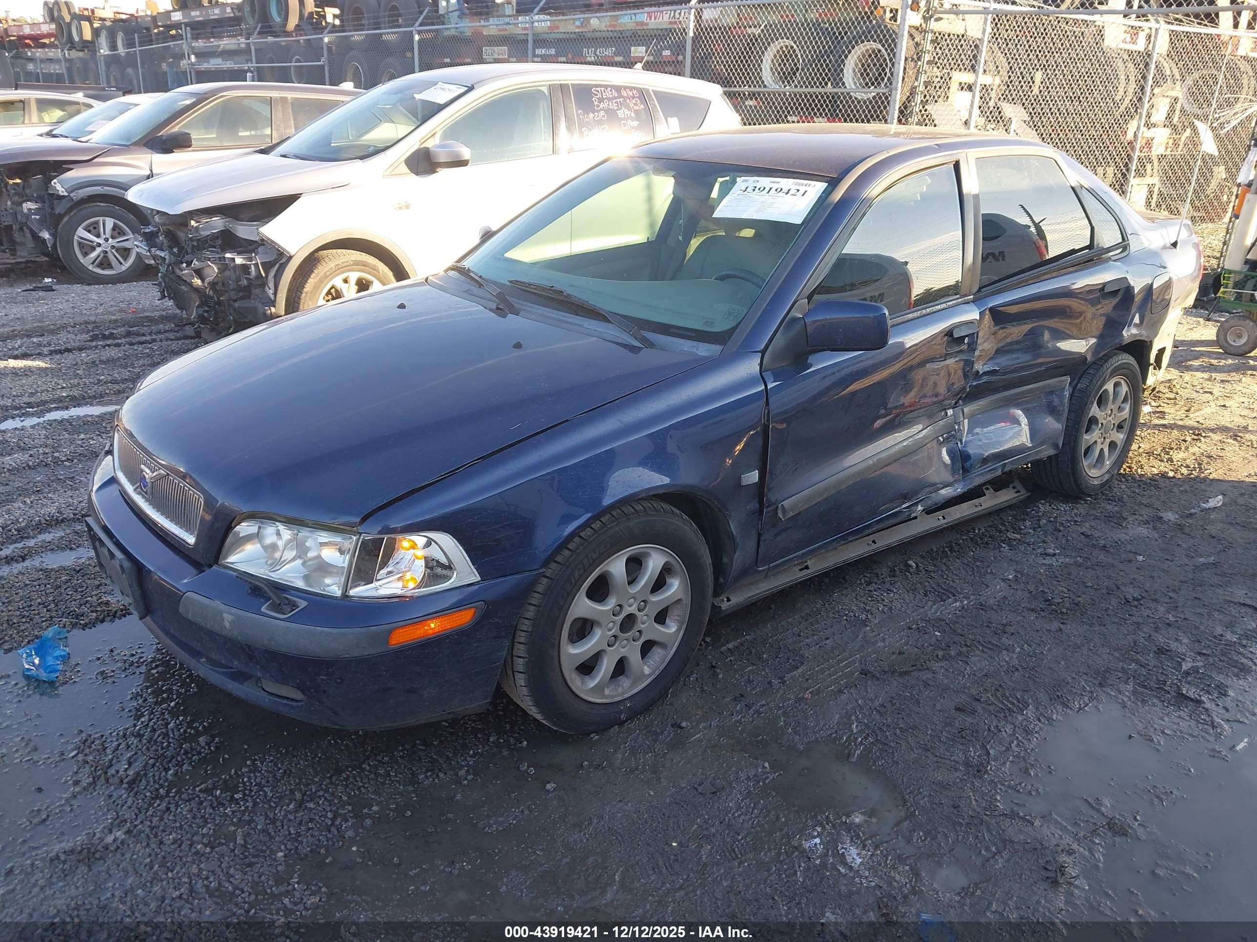 2001 Volvo S40 A/sport Edition Blue vin: YV1VS29501F712835