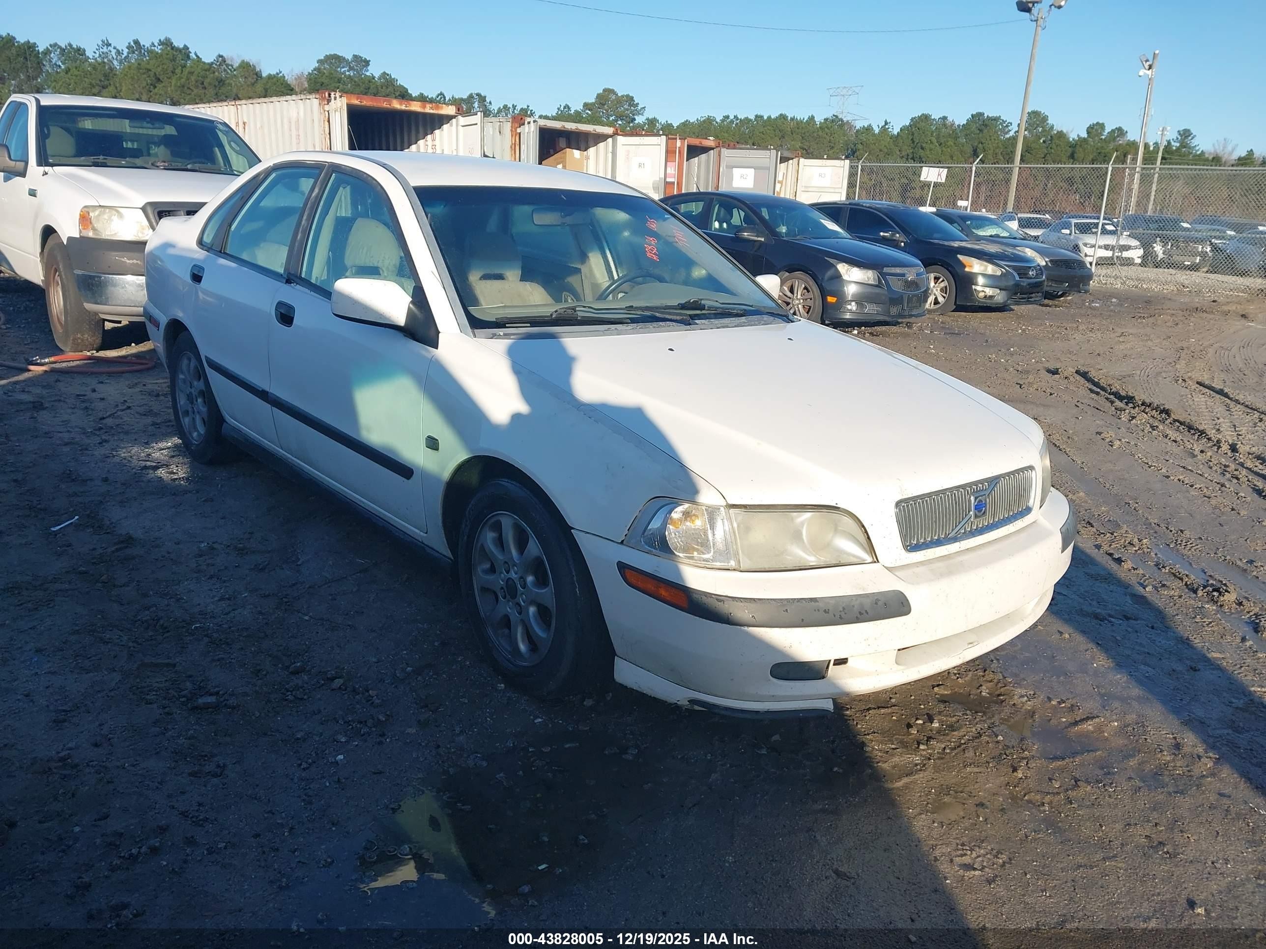 2001 Volvo S40 A/sport Edition White vin: YV1VS29531F610784