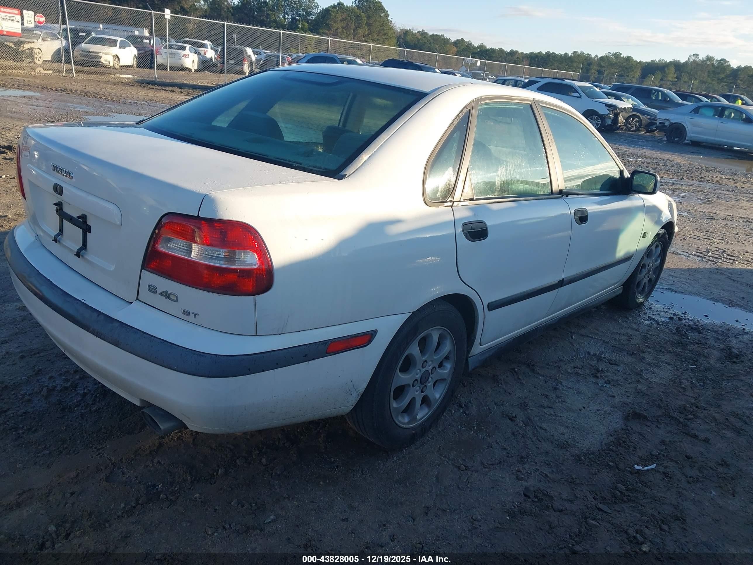 2001 Volvo S40 A/sport Edition White vin: YV1VS29531F610784