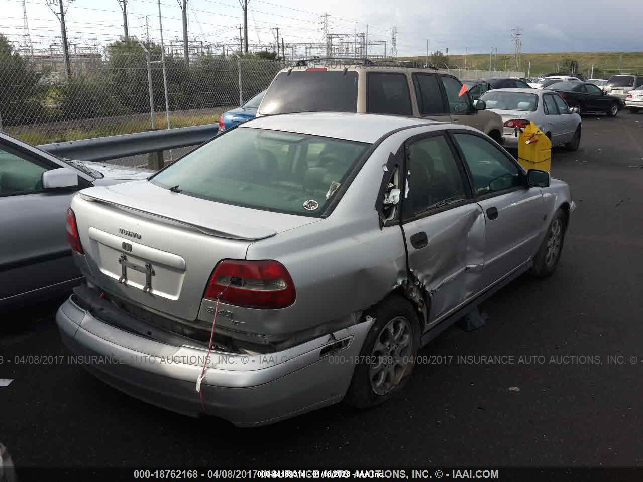 2001 Volvo S40 A/a Sr/sport Edition Серый vin: YV1VS29531F637077