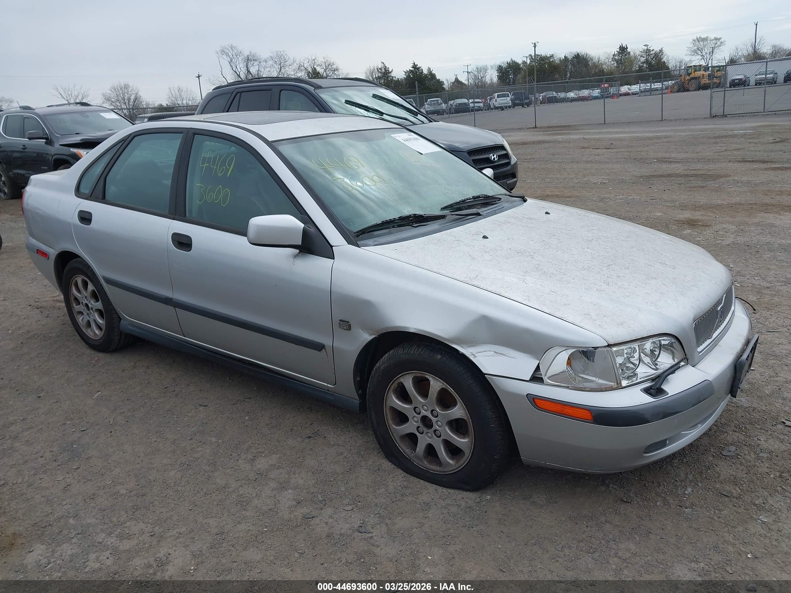 2001 Volvo S40 A/sport Edition Серебряный vin: YV1VS29571F704599