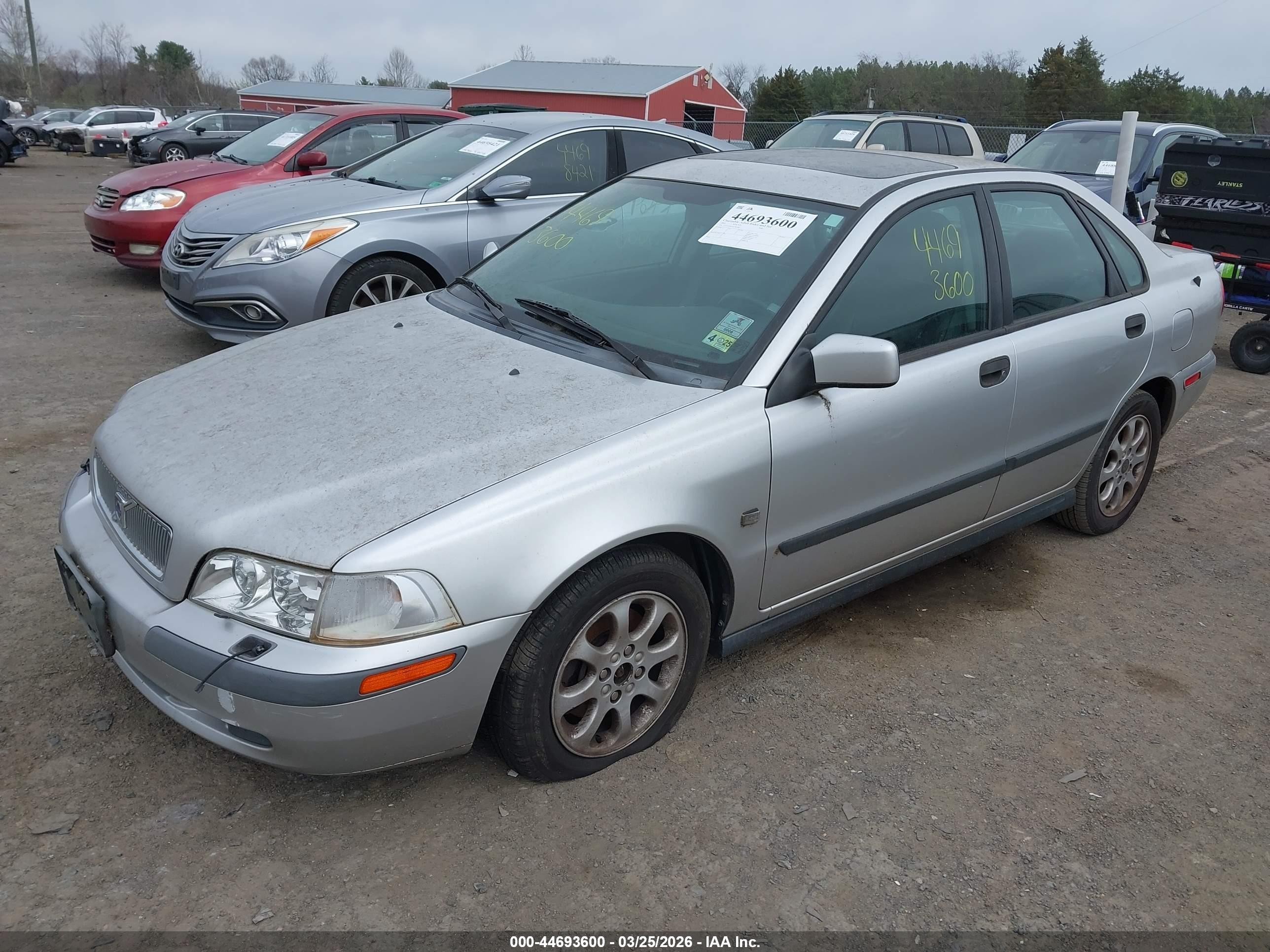 2001 Volvo S40 A/sport Edition Серебряный vin: YV1VS29571F704599