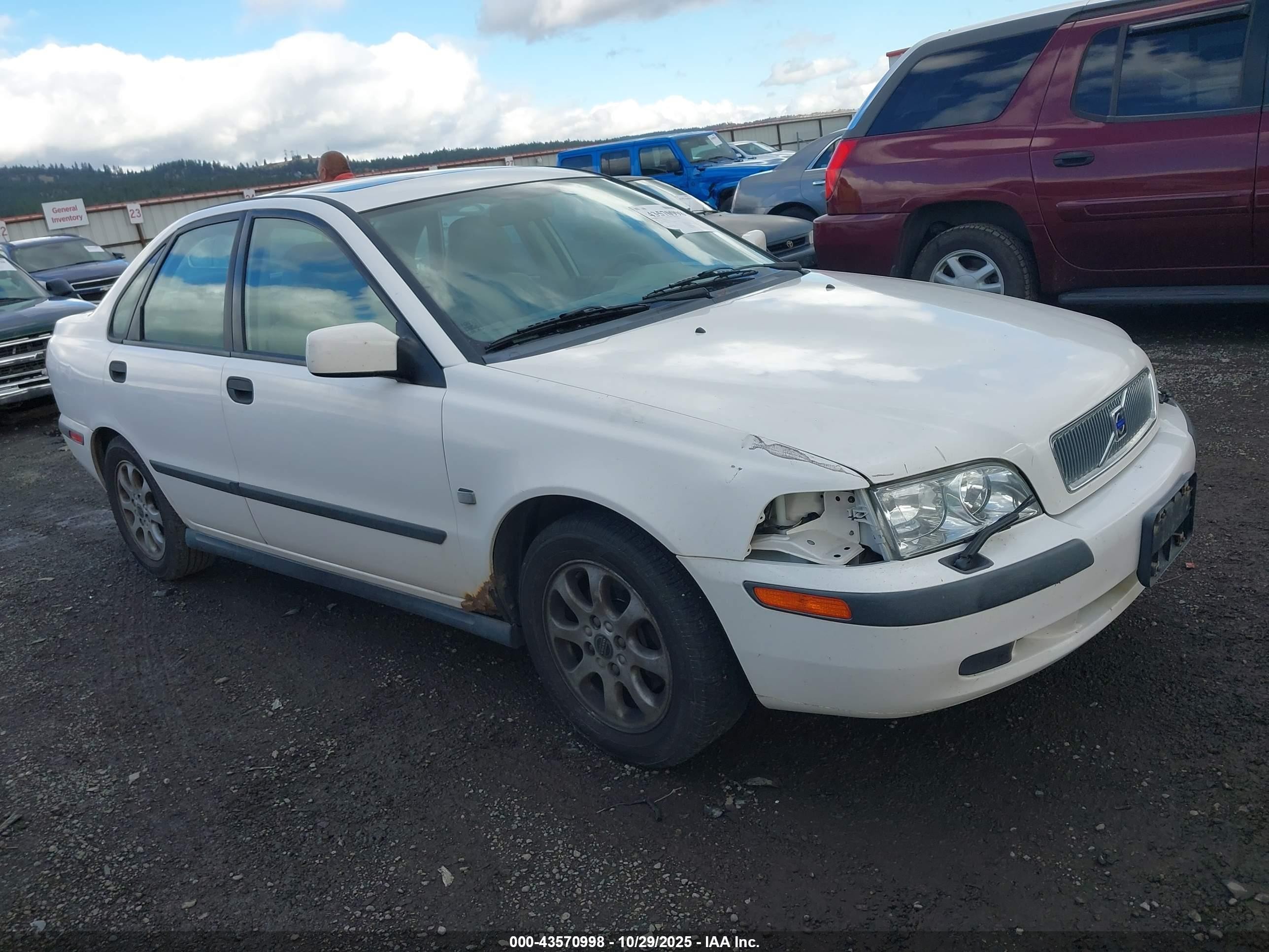 2001 Volvo S40 A/sport Edition Белый vin: YV1VS29581F722707
