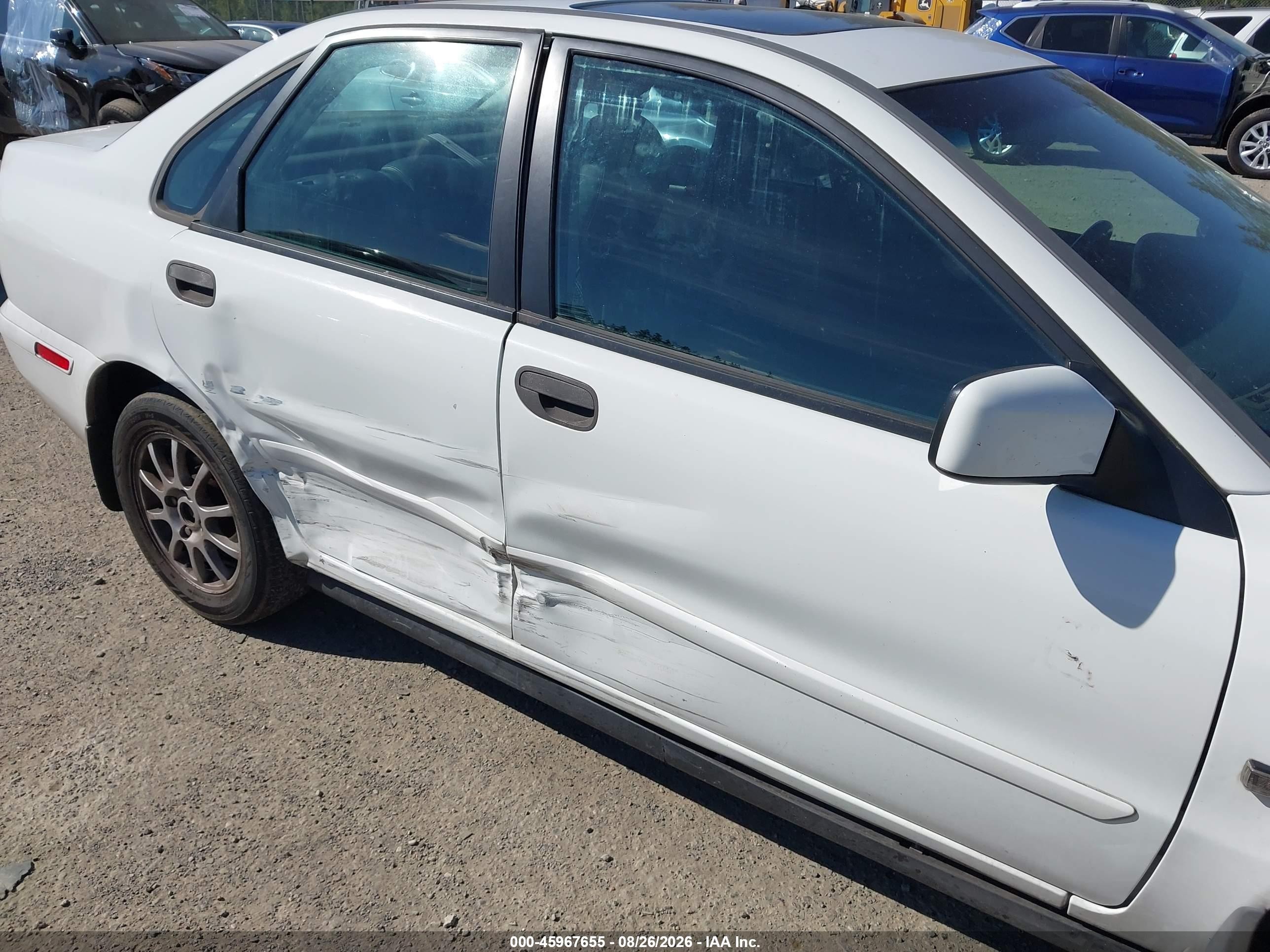 2003 Volvo S40 A White vin: YV1VS29583F936227
