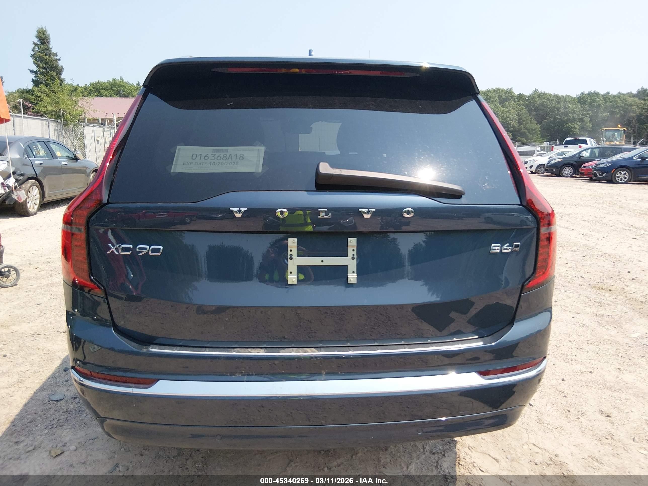 2026 Volvo Xc90 Plus, B6 Awd Gas (mild Hybrid), Gasoline, Bright, 7 Seats Blue vin: YV4062PE0T1478085