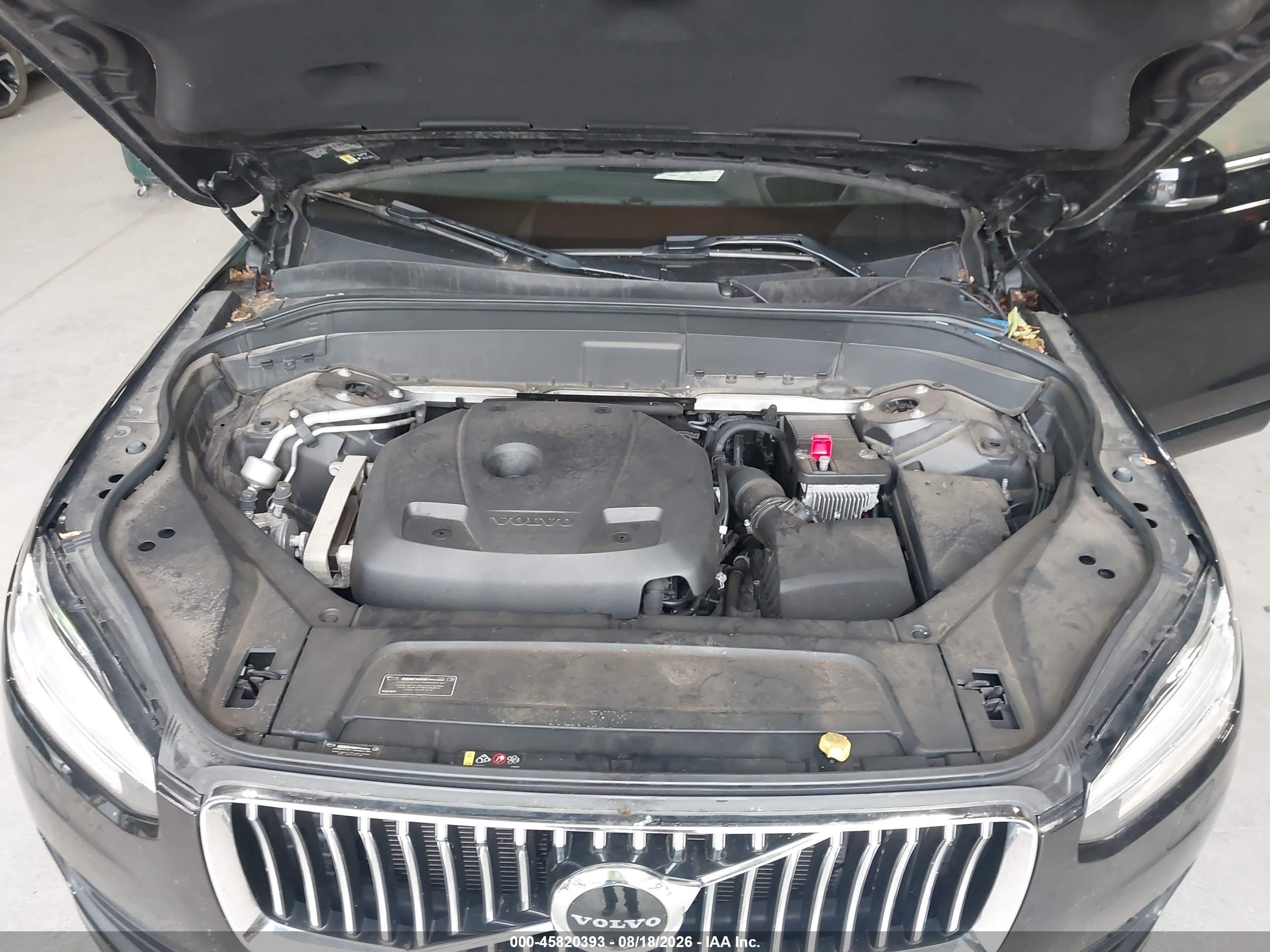 2020 Volvo Xc90 T5 Momentum 7 Passenger Black vin: YV4102PK5L1537093