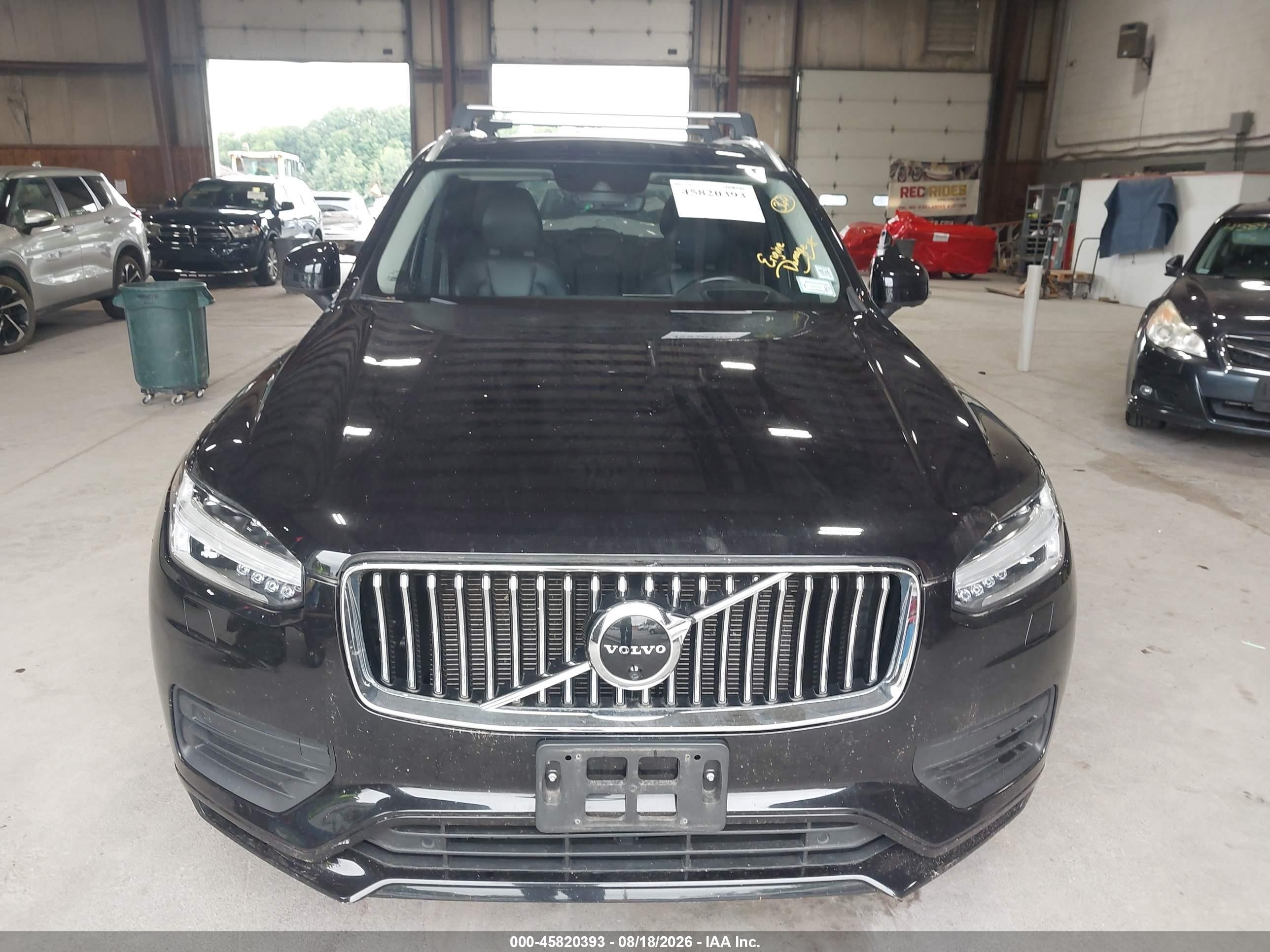 2020 Volvo Xc90 T5 Momentum 7 Passenger Black vin: YV4102PK5L1537093