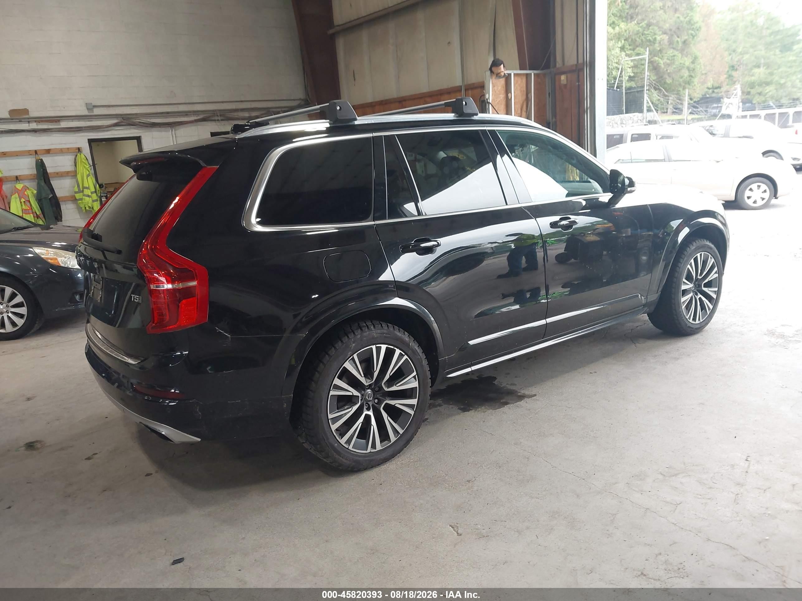 2020 Volvo Xc90 T5 Momentum 7 Passenger Black vin: YV4102PK5L1537093