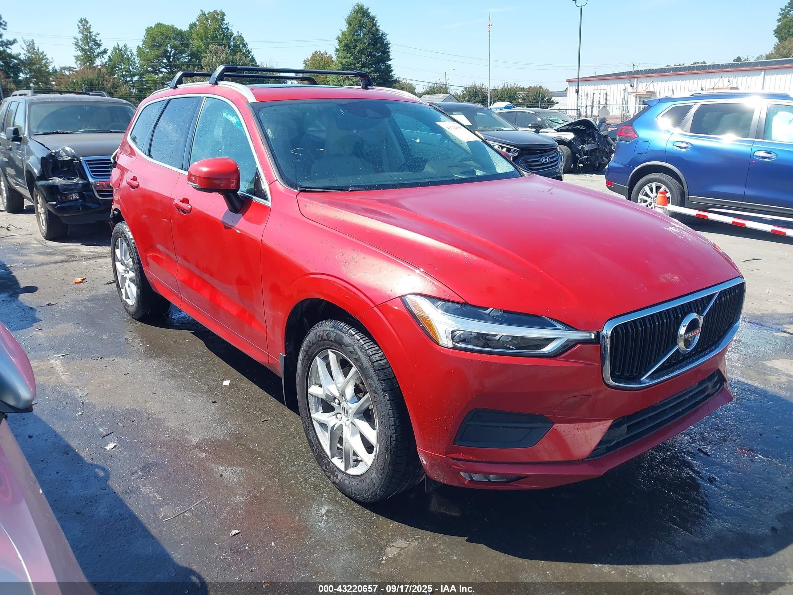2021 Volvo Xc60 T5 Momentum Темно-бордовый vin: YV4102RK1M1738035