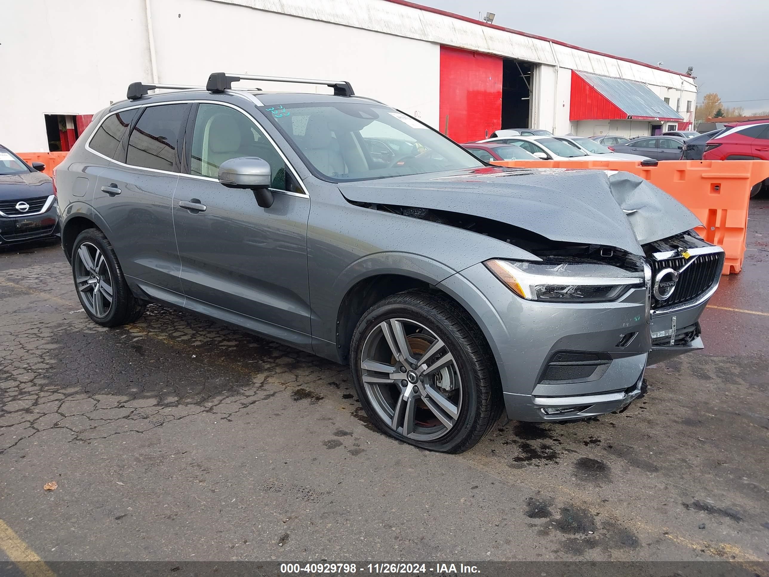 2021 Volvo Xc60 T5 Momentum Gray vin: YV4102RK3M1810644