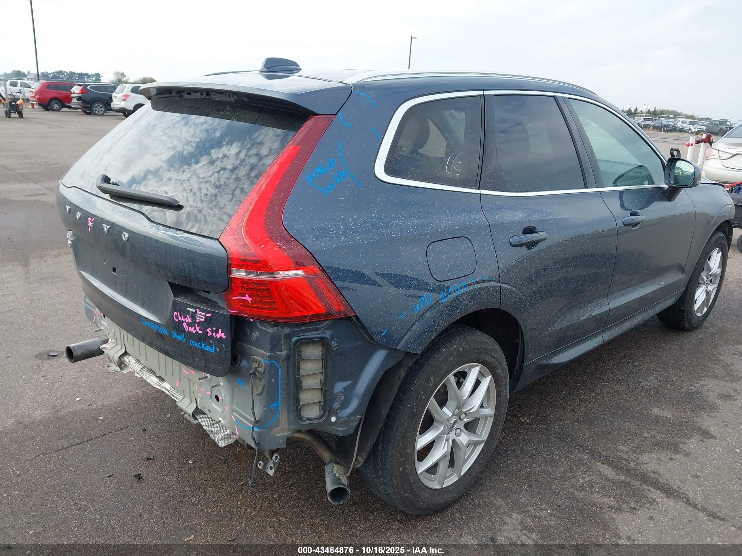 2021 Volvo Xc60 T5 Momentum Blue vin: YV4102RKXM1765542