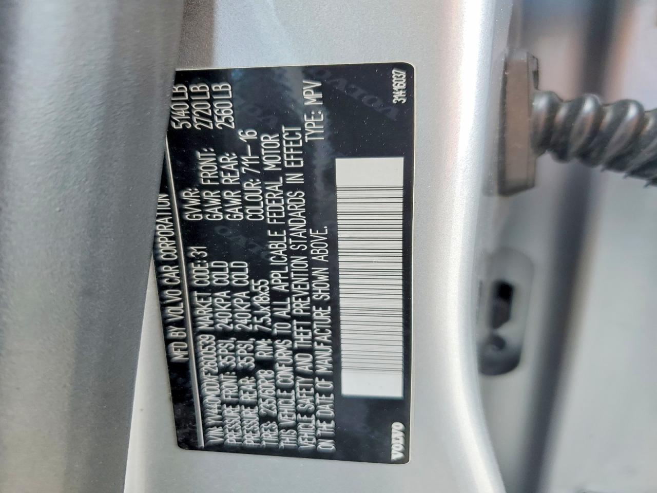 2015 Volvo Xc60 T5 Platinum Silver vin: YV440MDDXF2600539