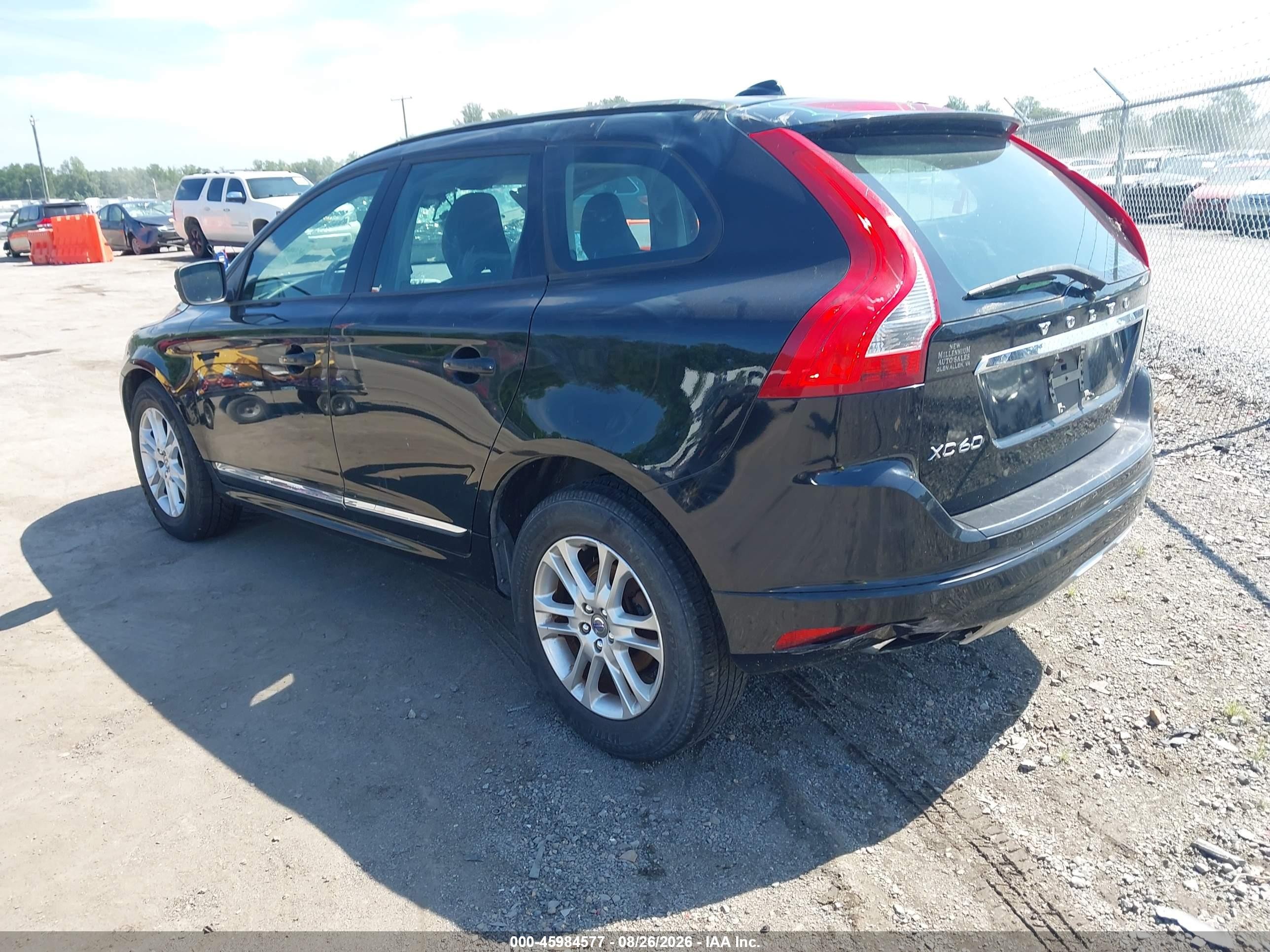2015 Volvo Xc60 T5 Black vin: YV440MDJ1F2716332